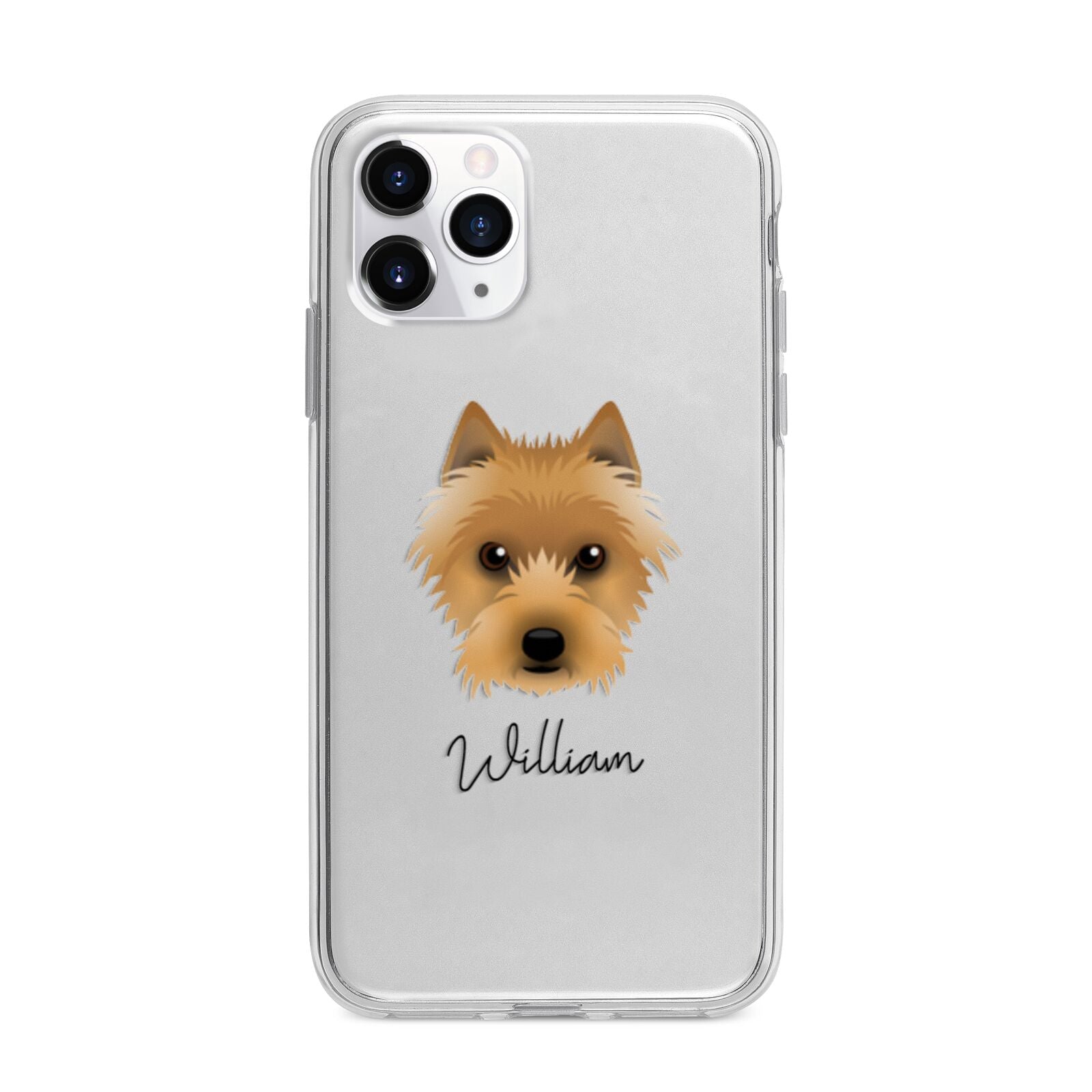 Australian Terrier Personalised Apple iPhone 11 Pro Max in Silver with Bumper Case
