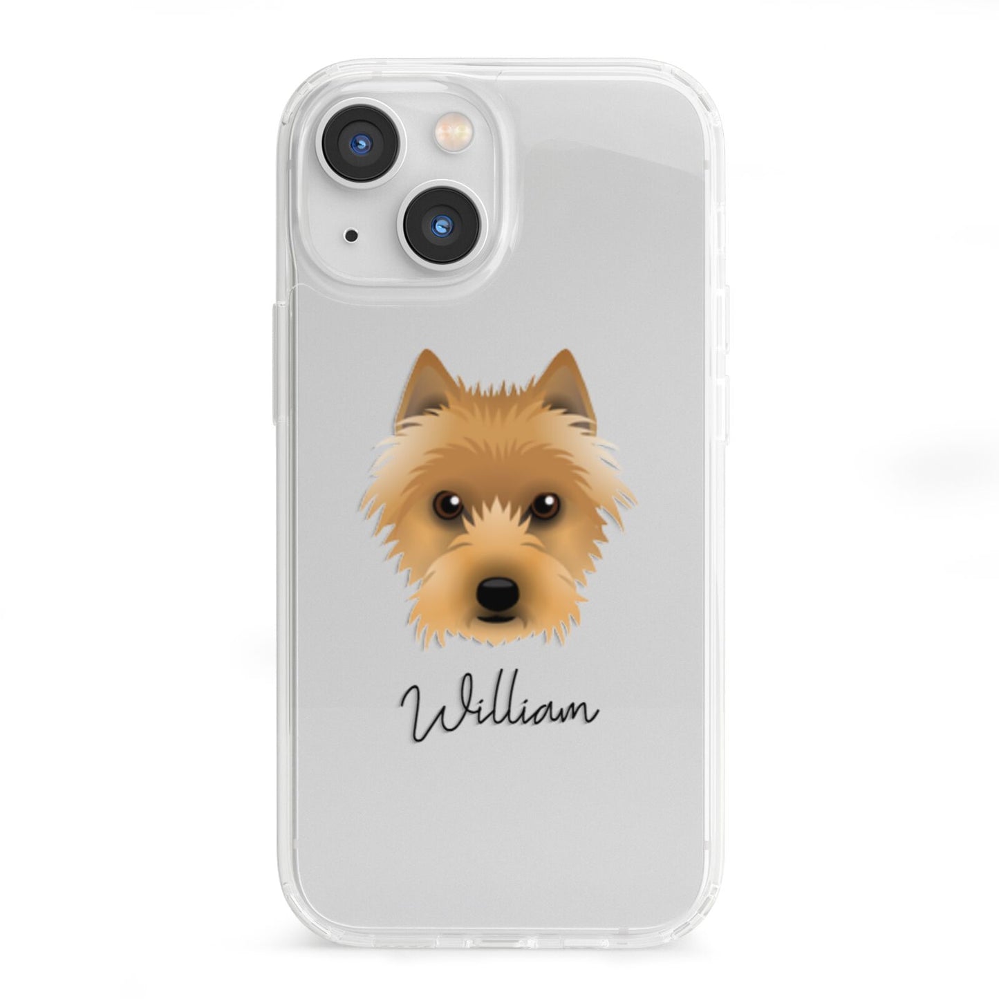 Australian Terrier Personalised iPhone 13 Mini Clear Bumper Case
