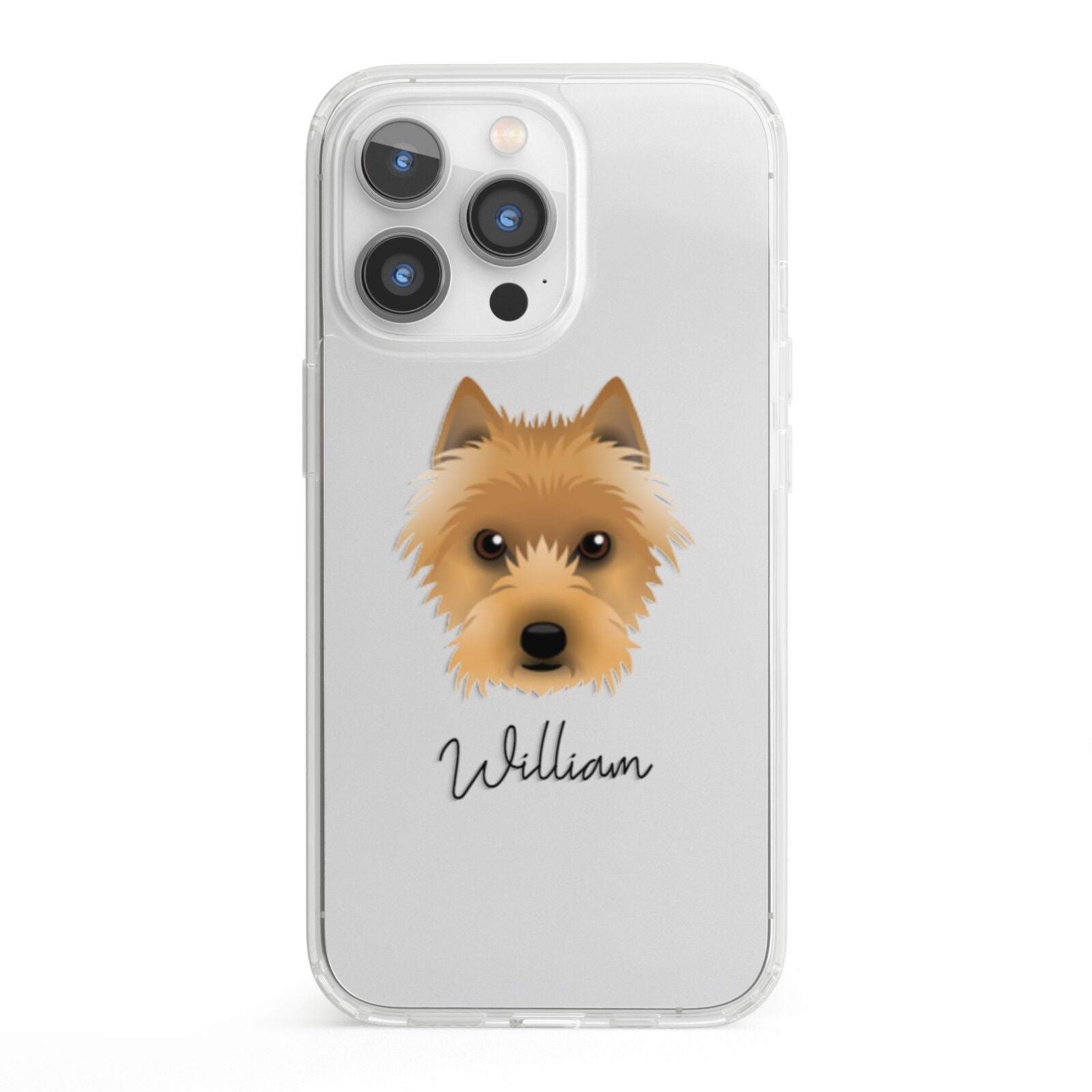 Australian Terrier Personalised iPhone 13 Pro Clear Bumper Case