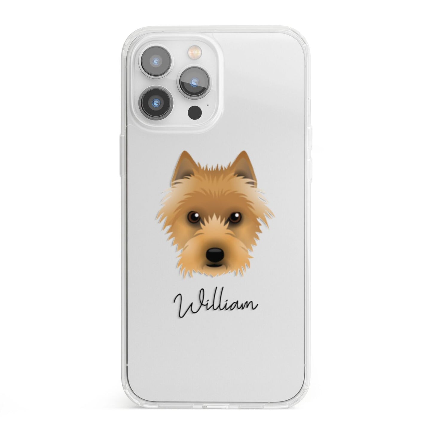 Australian Terrier Personalised iPhone 13 Pro Max Clear Bumper Case