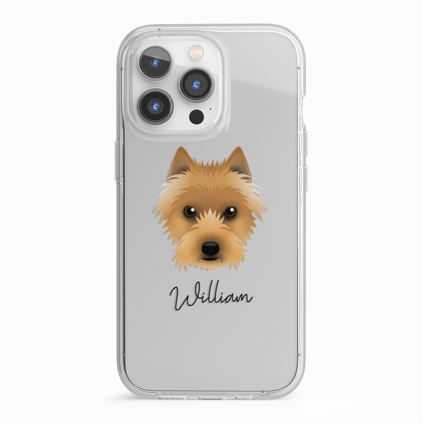 Australian Terrier Personalised iPhone 13 Pro TPU Impact Case with White Edges