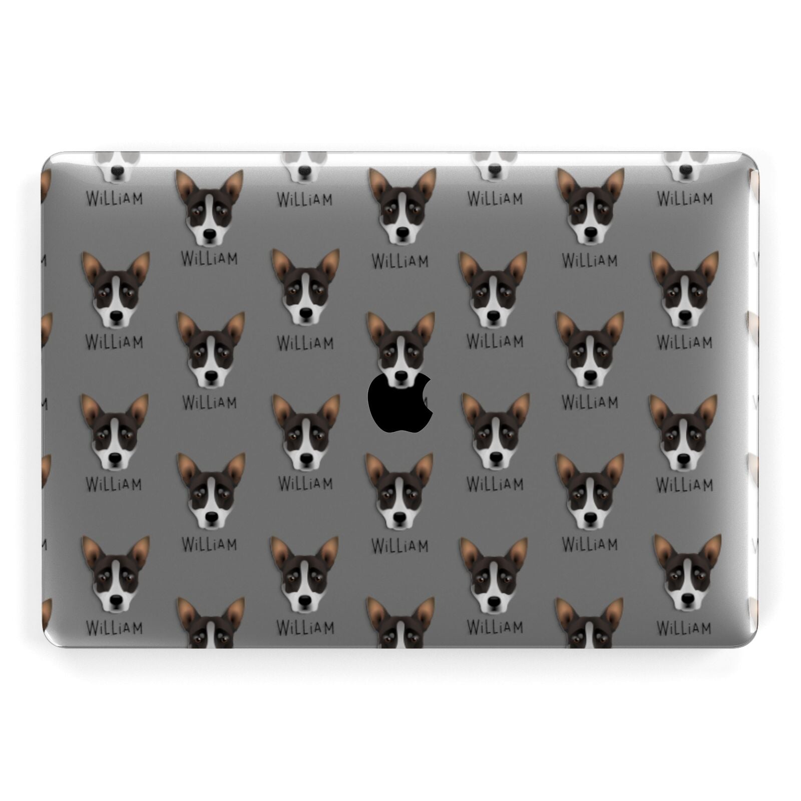 Australian Working Kelpie Icon with Name Apple MacBook Case