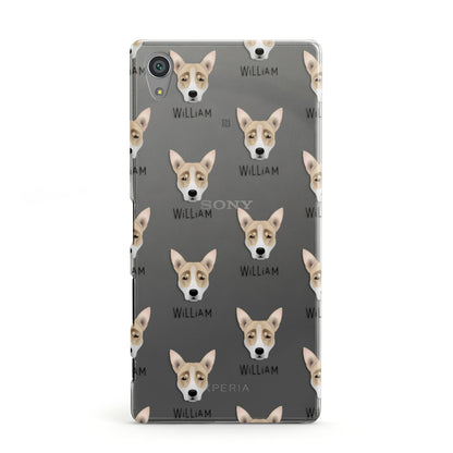 Australian Working Kelpie Icon with Name Sony Xperia Case