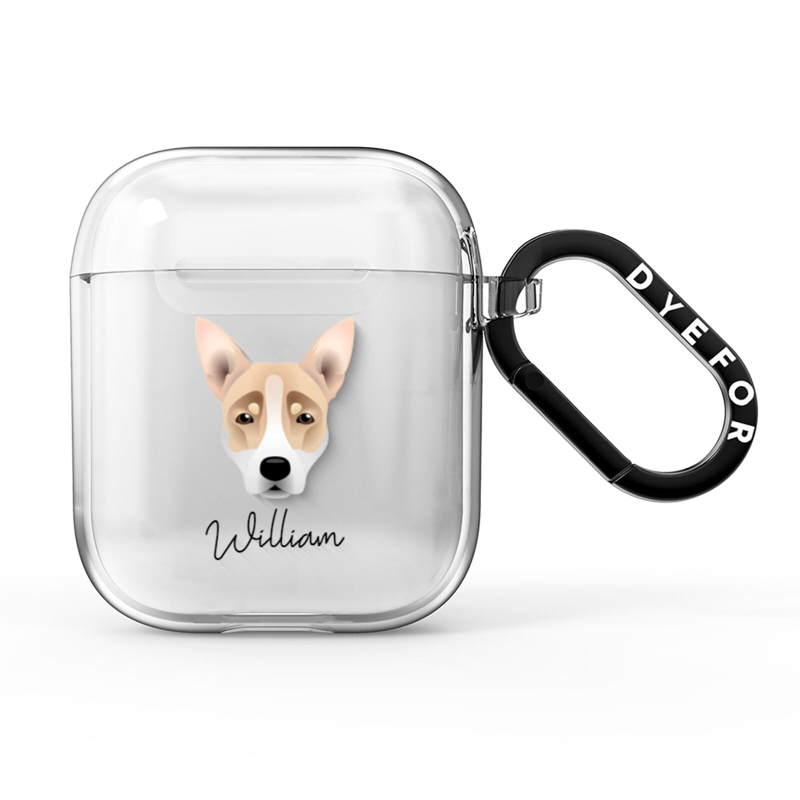 Australian Working Kelpie Personalised AirPods Clear Case