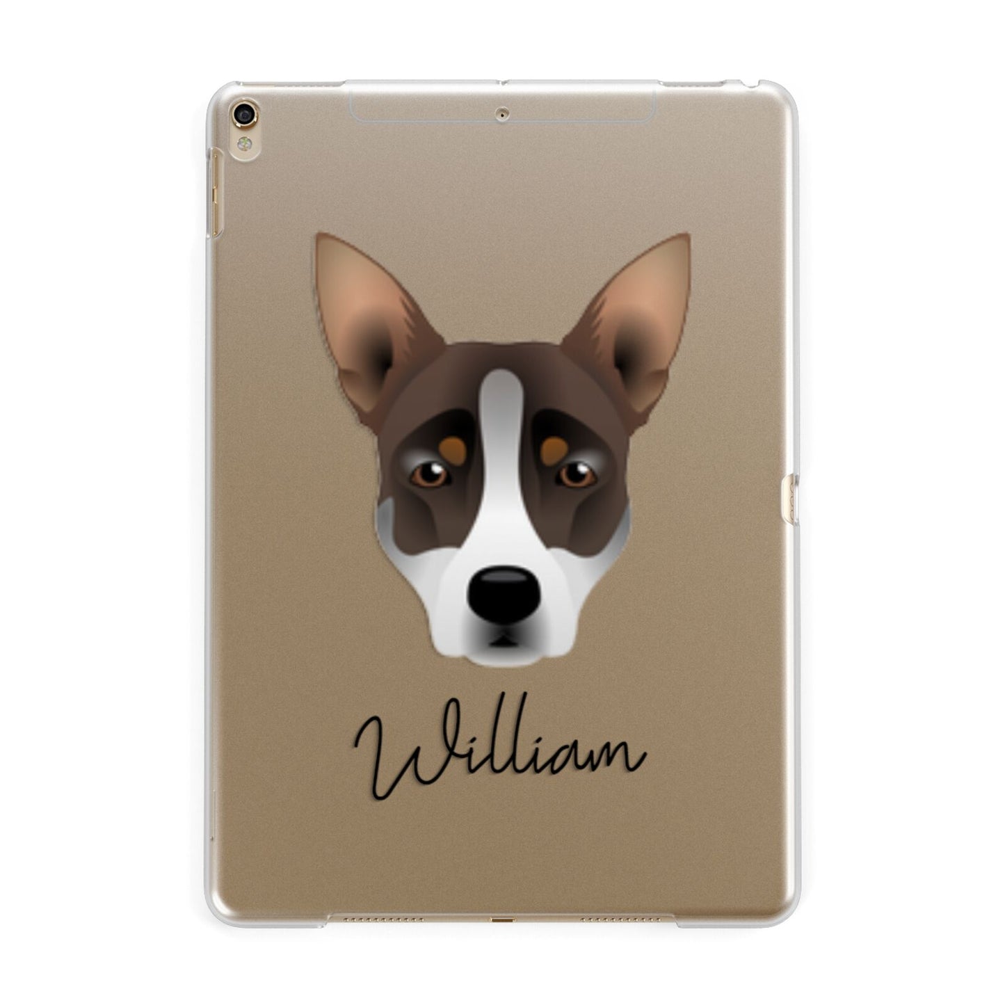 Australian Working Kelpie Personalised Apple iPad Gold Case