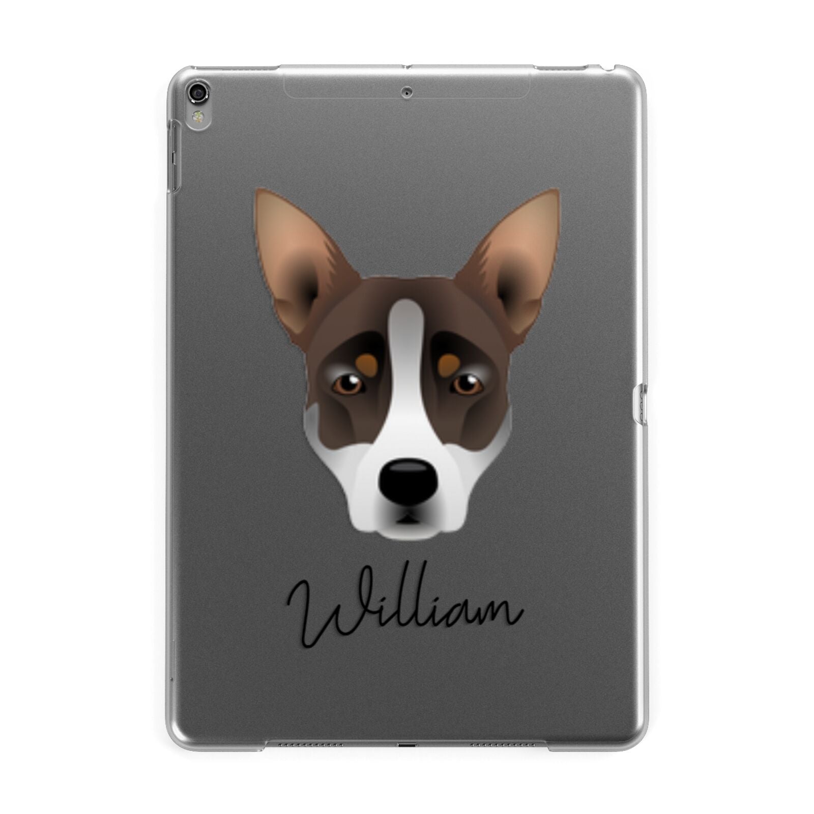 Australian Working Kelpie Personalised Apple iPad Grey Case