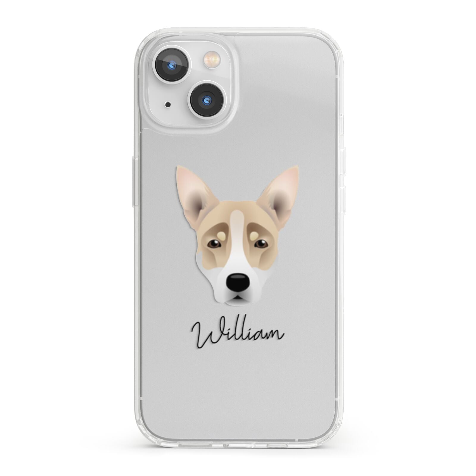 Australian Working Kelpie Personalised iPhone 13 Clear Bumper Case