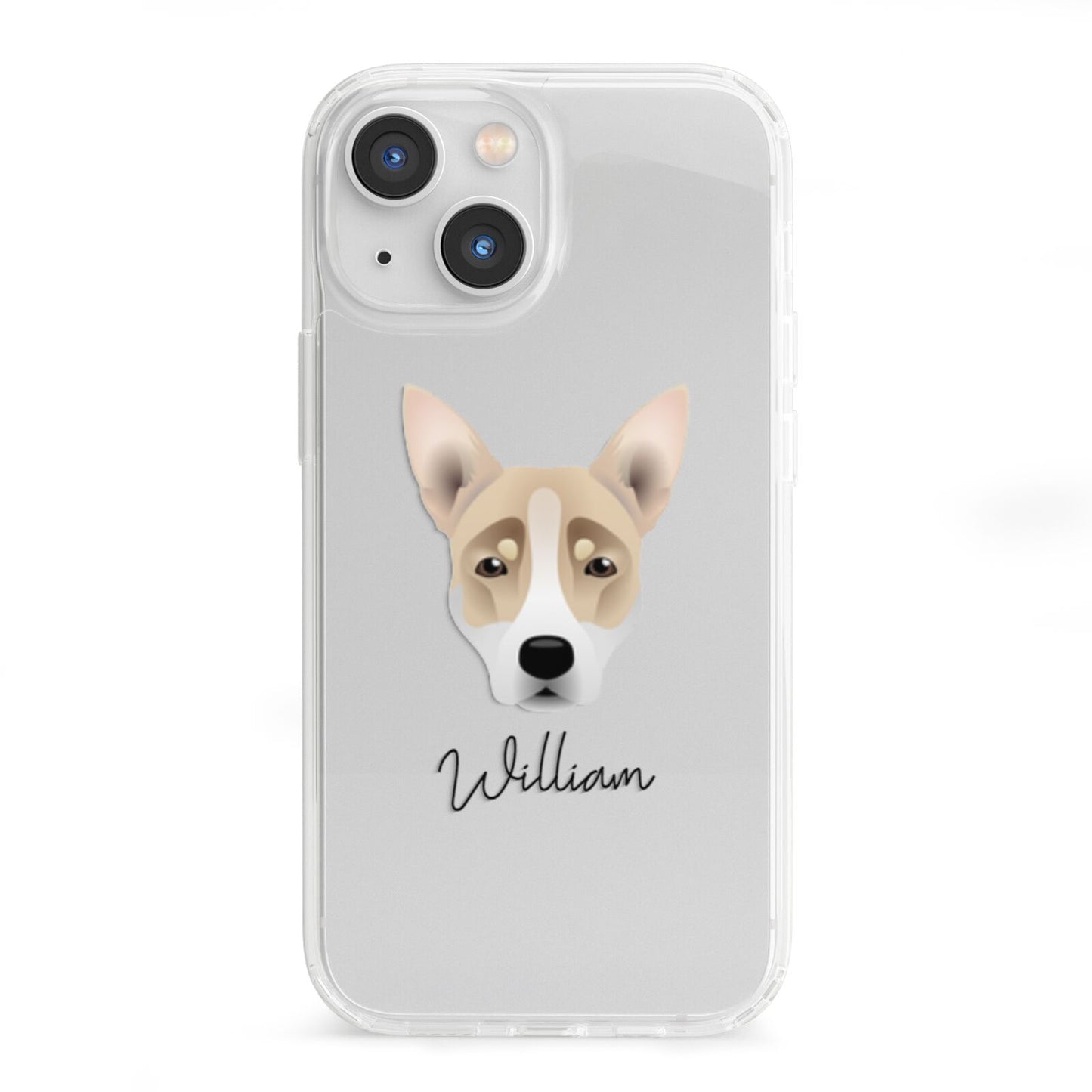 Australian Working Kelpie Personalised iPhone 13 Mini Clear Bumper Case