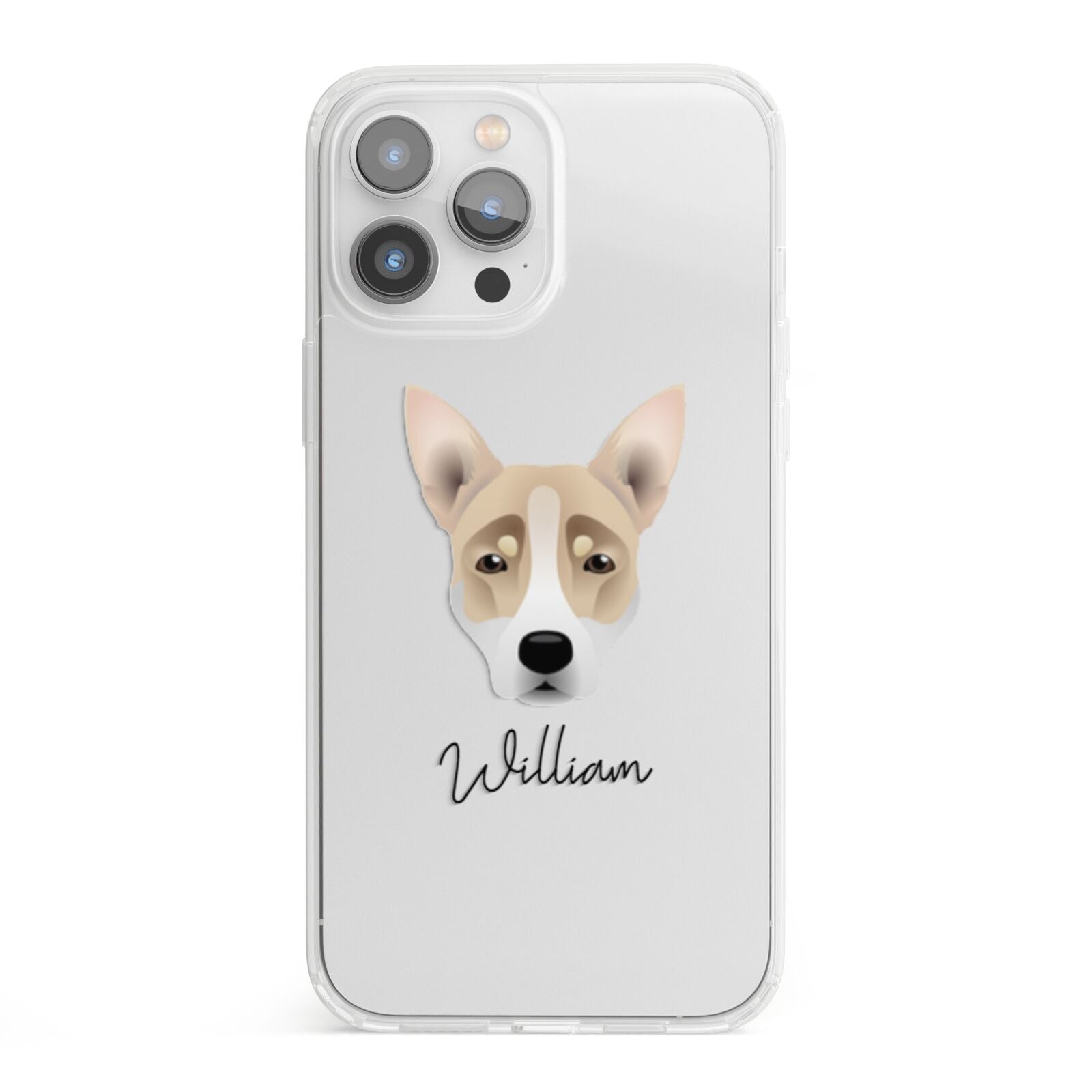 Australian Working Kelpie Personalised iPhone 13 Pro Max Clear Bumper Case