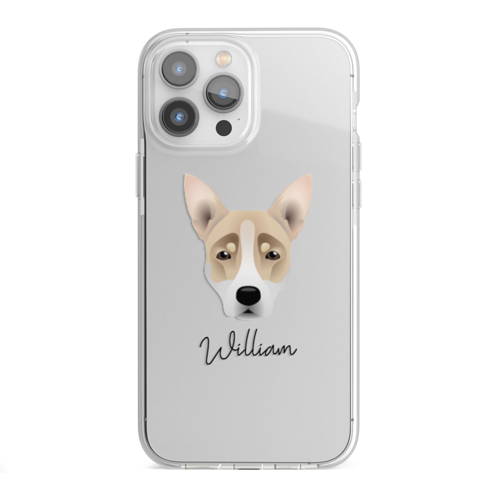 Australian Working Kelpie Personalised iPhone 13 Pro Max TPU Impact Case with White Edges