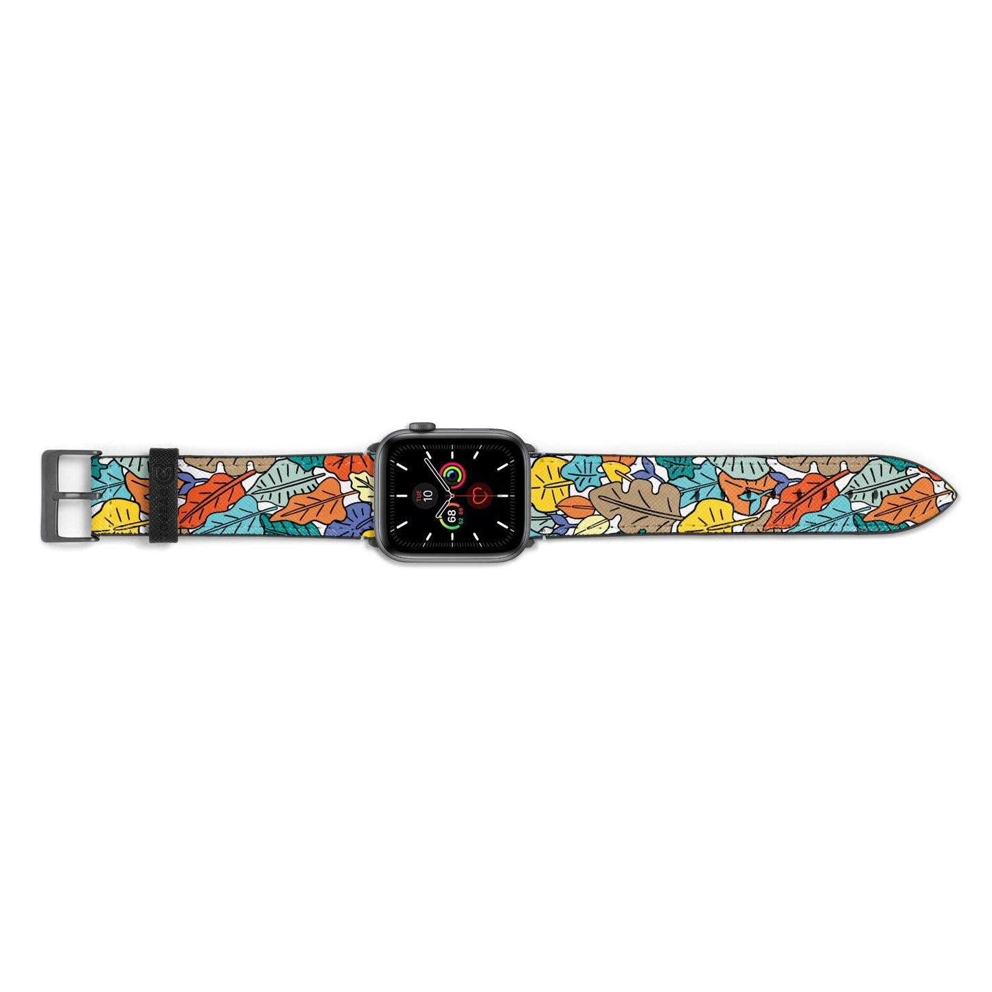 Autumn Leaves Apple Watch Strap Landscape Image Space Grey Hardware