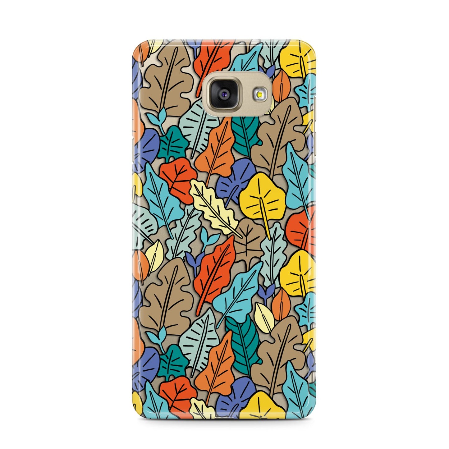 Autumn Leaves Samsung Galaxy A7 2016 Case on gold phone