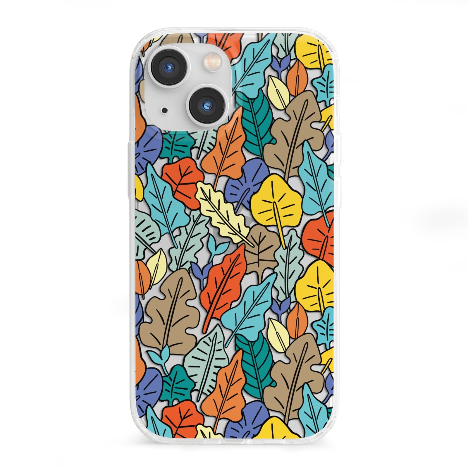 Autumn Leaves iPhone 13 Mini Clear Bumper Case