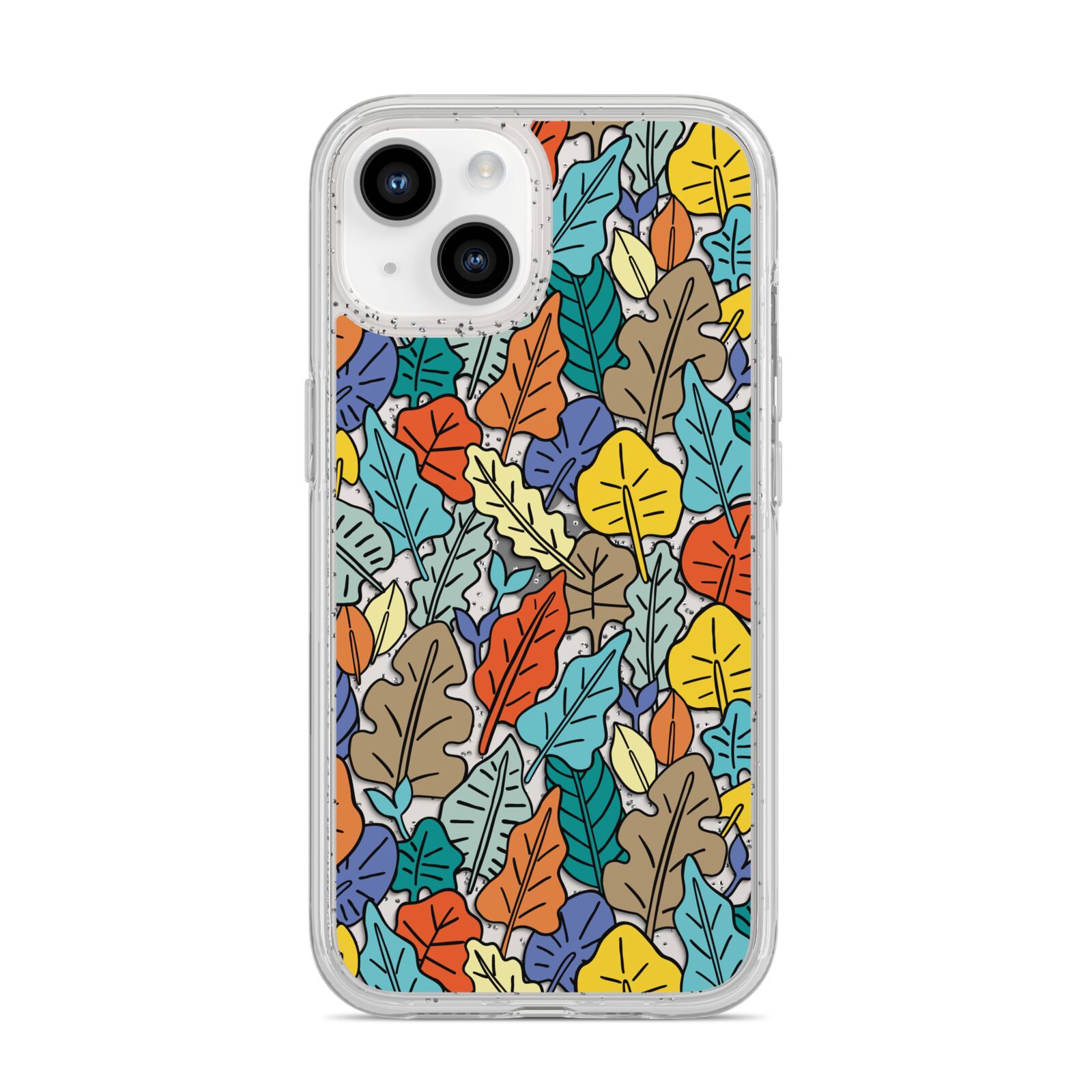 Autumn Leaves iPhone 14 Glitter Tough Case Starlight