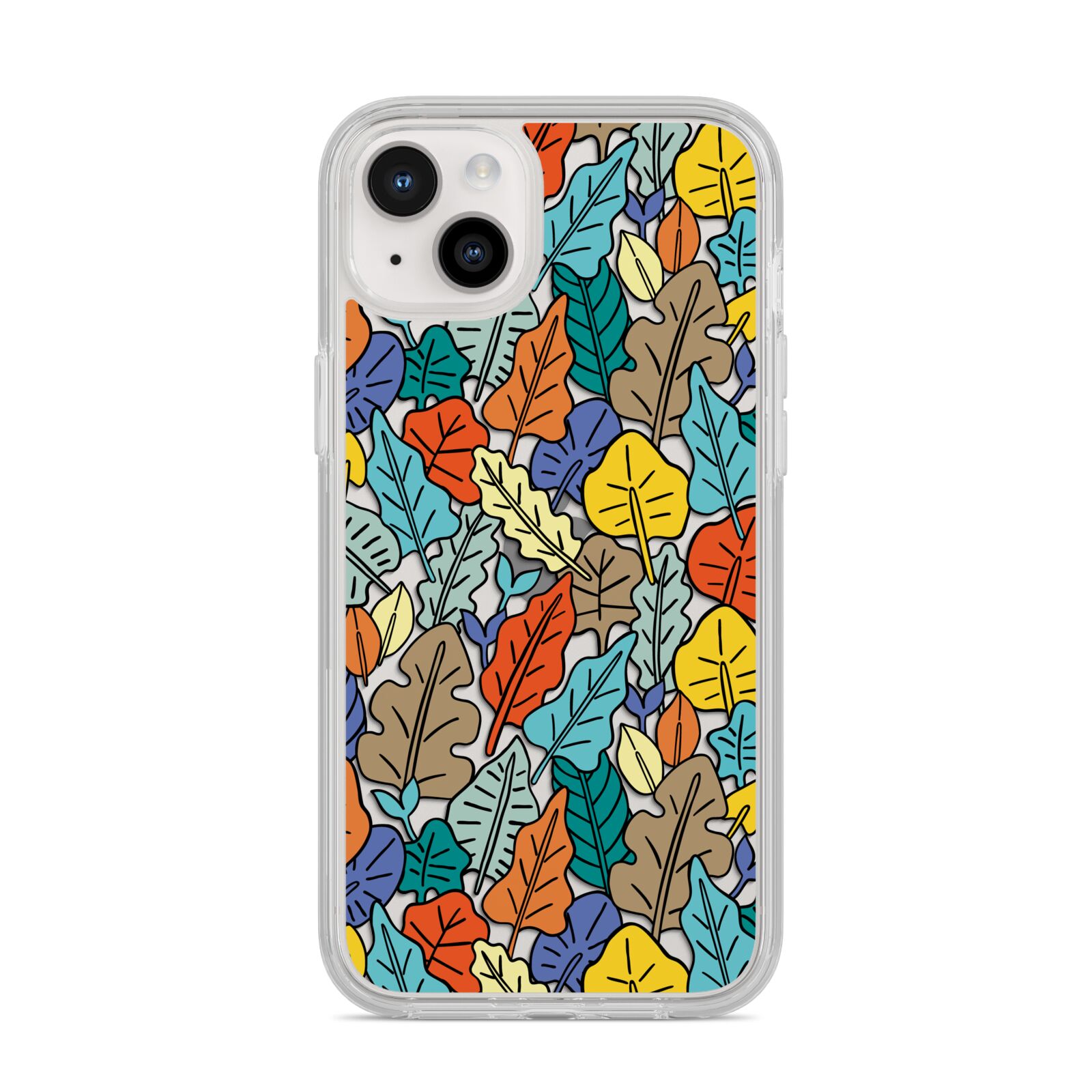 Autumn Leaves iPhone 14 Plus Clear Tough Case Starlight