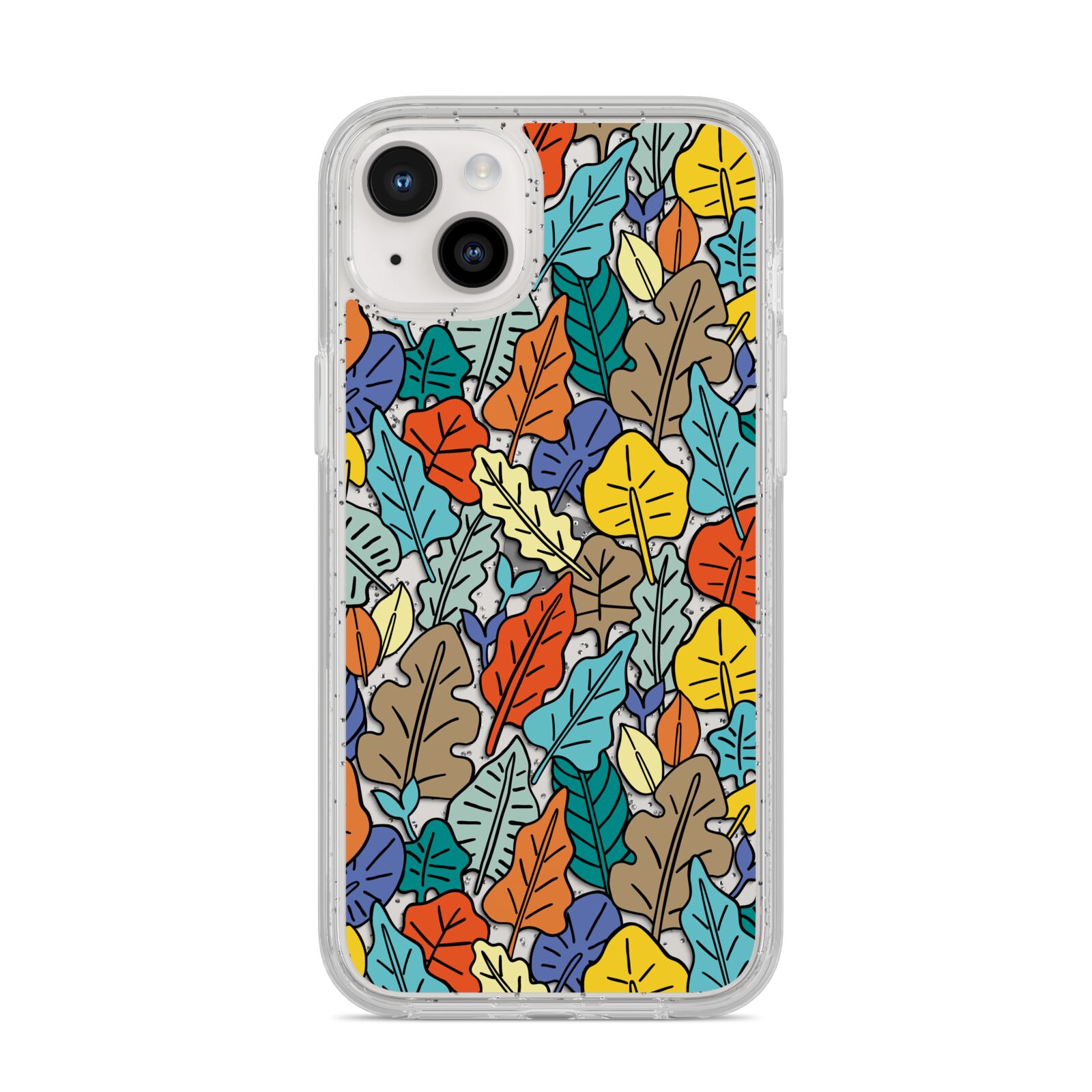 Autumn Leaves iPhone 14 Plus Glitter Tough Case Starlight