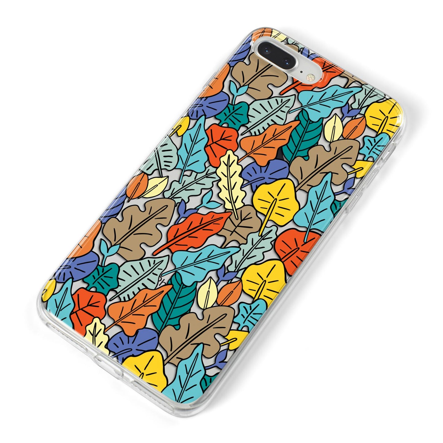 Autumn Leaves iPhone 8 Plus Bumper Case on Silver iPhone Alternative Image