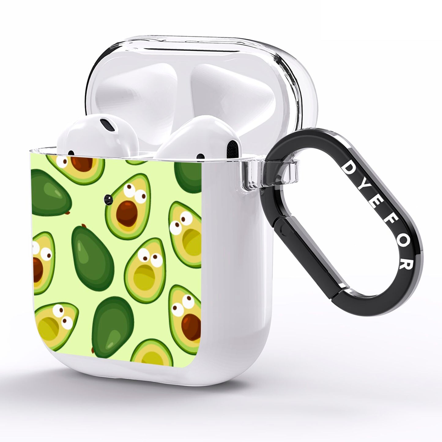 Avocado AirPods Clear Case Side Image