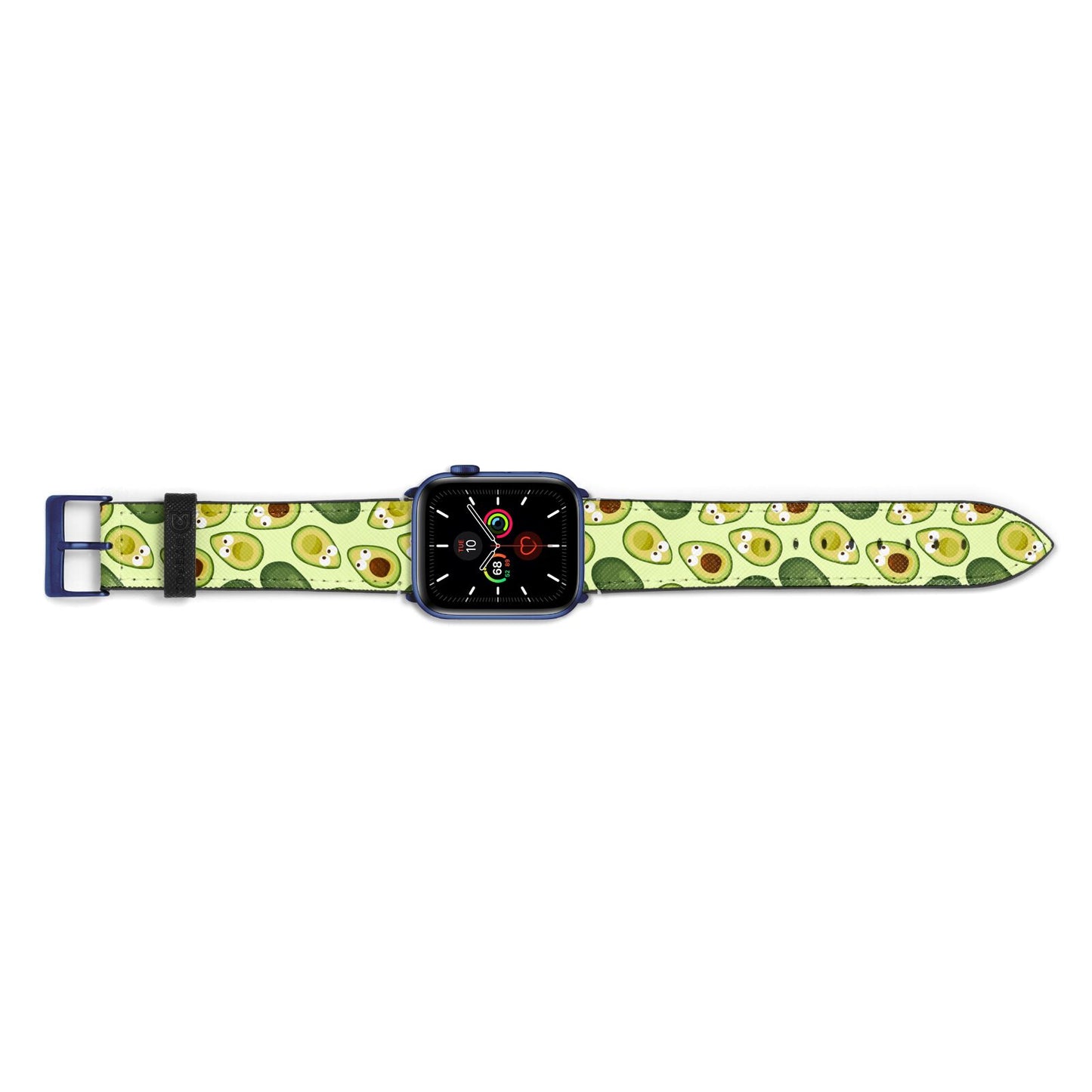 Avocado Apple Watch Strap Landscape Image Blue Hardware