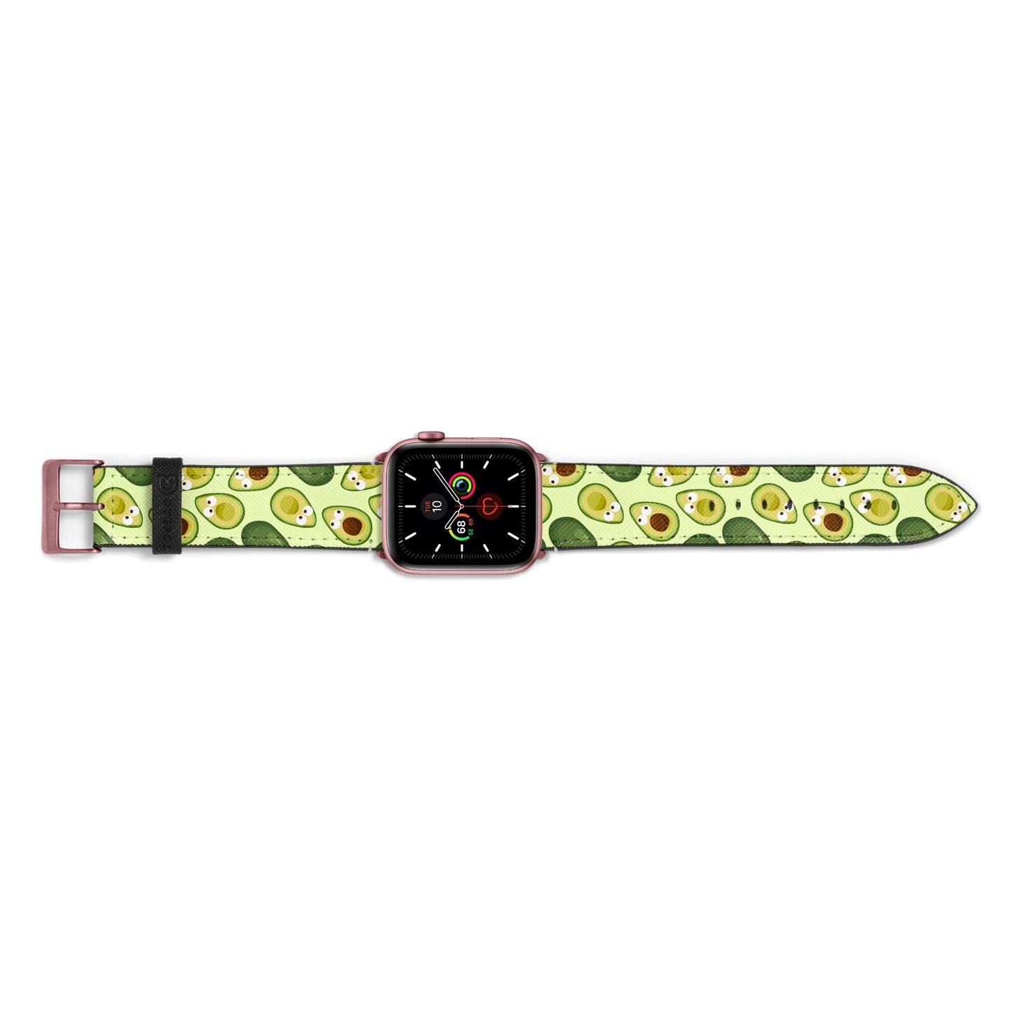 Avocado Apple Watch Strap Landscape Image Rose Gold Hardware