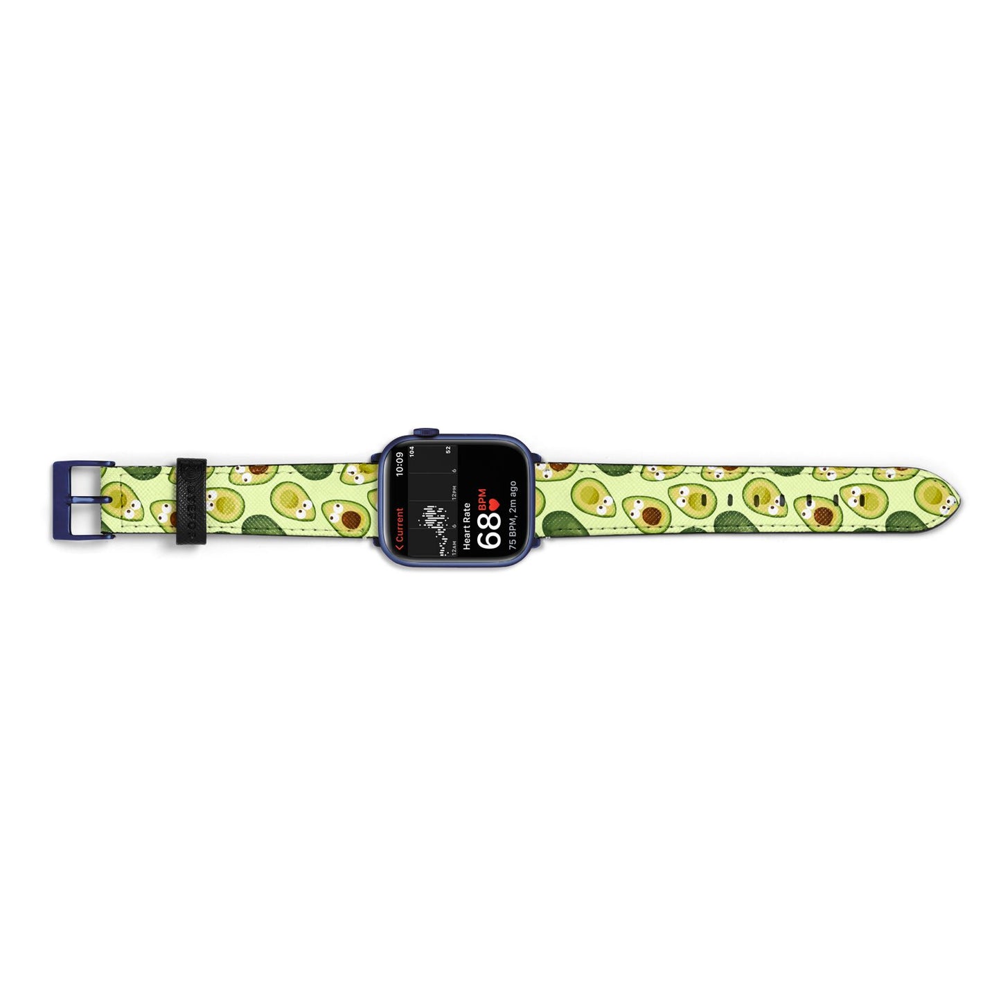 Avocado Apple Watch Strap Size 38mm Landscape Image Blue Hardware