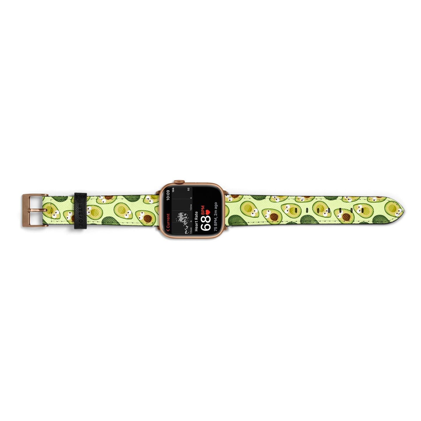 Avocado Apple Watch Strap Size 38mm Landscape Image Gold Hardware