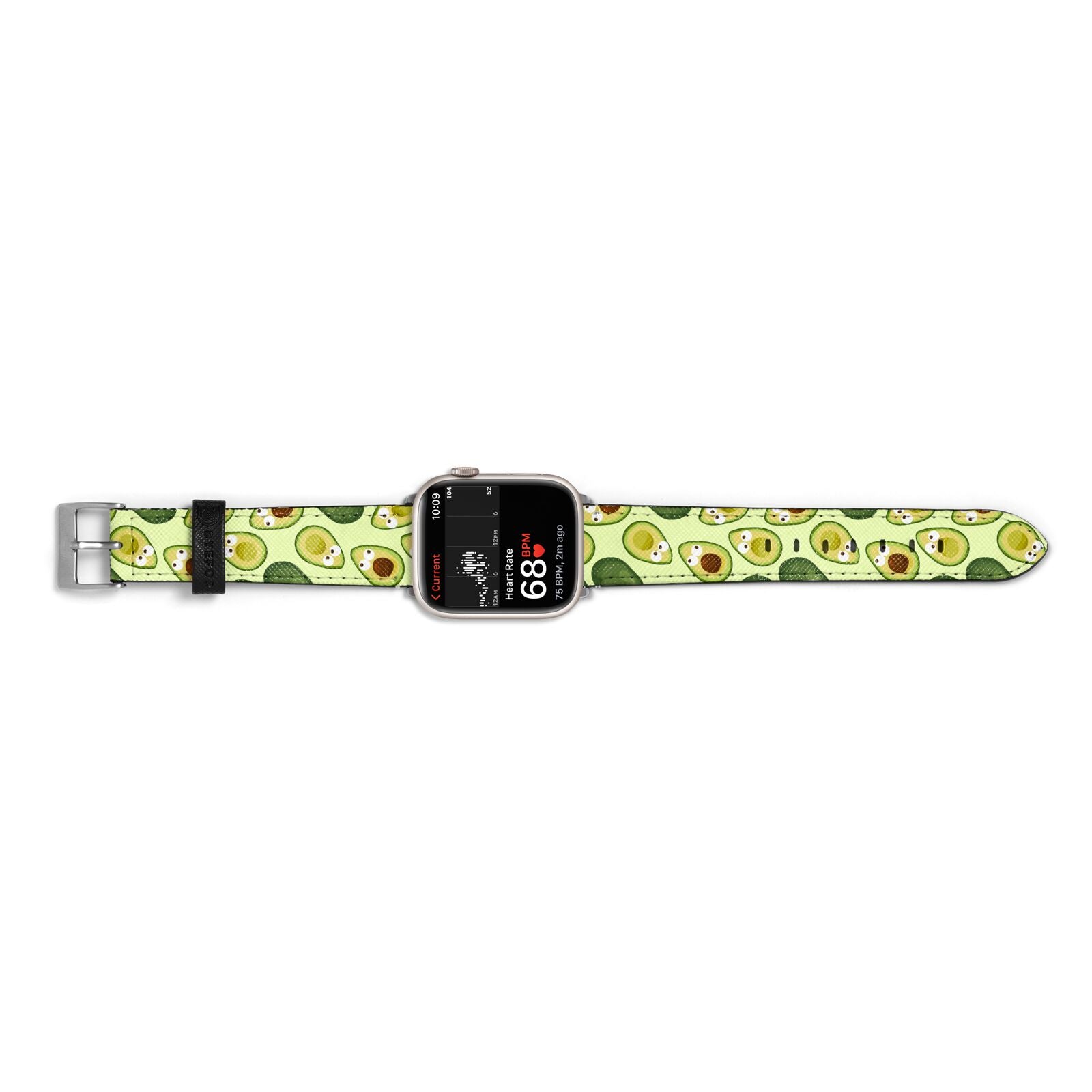 Avocado Apple Watch Strap Size 38mm Landscape Image Silver Hardware