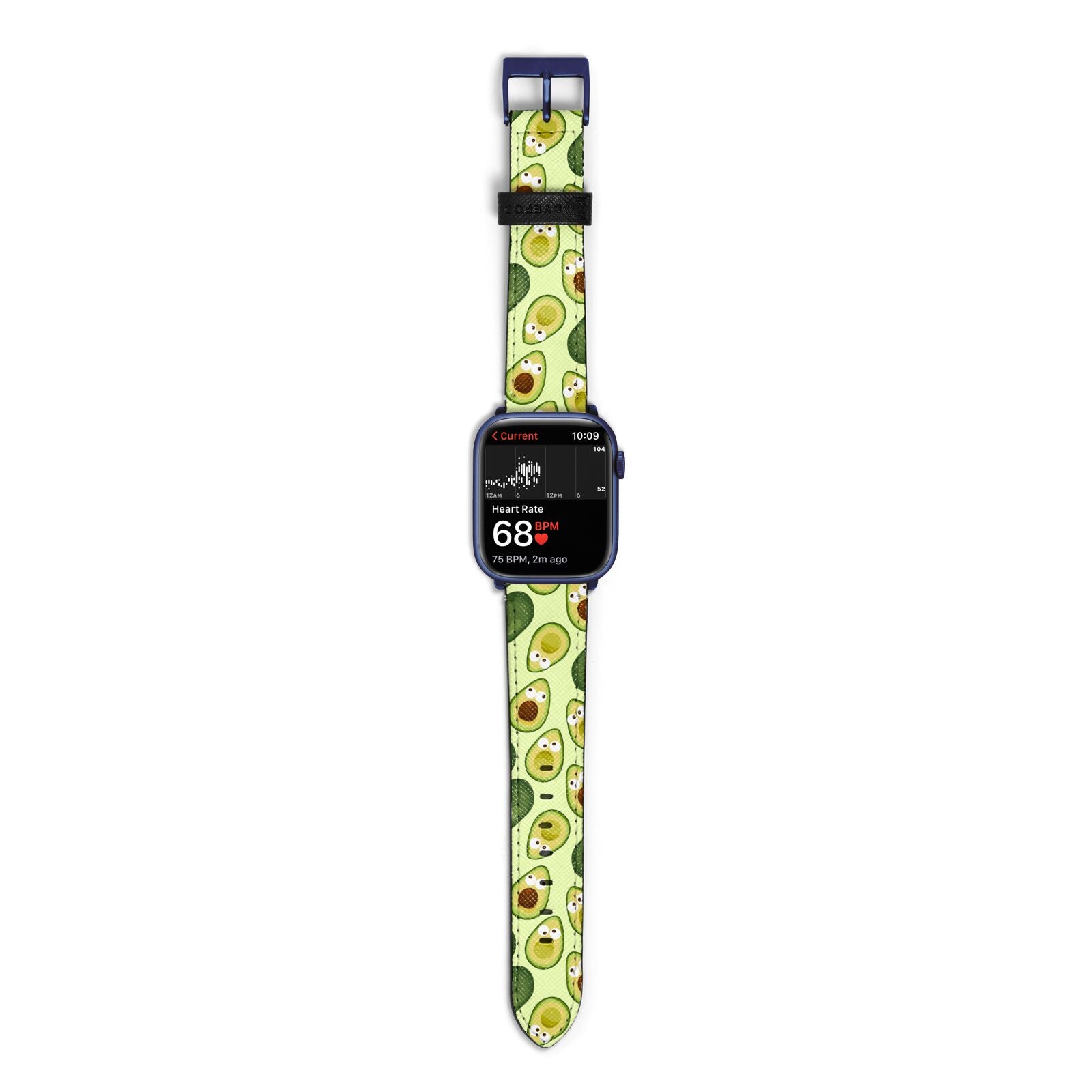 Avocado Apple Watch Strap Size 38mm with Blue Hardware