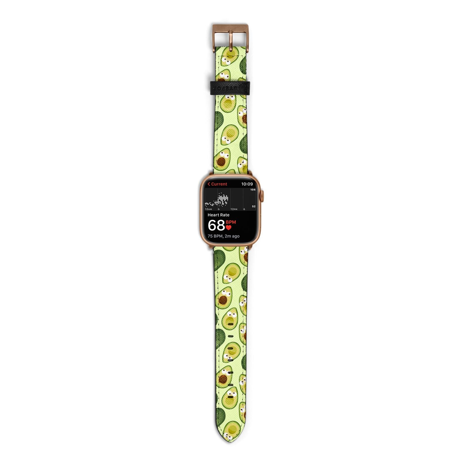 Avocado Apple Watch Strap Size 38mm with Gold Hardware