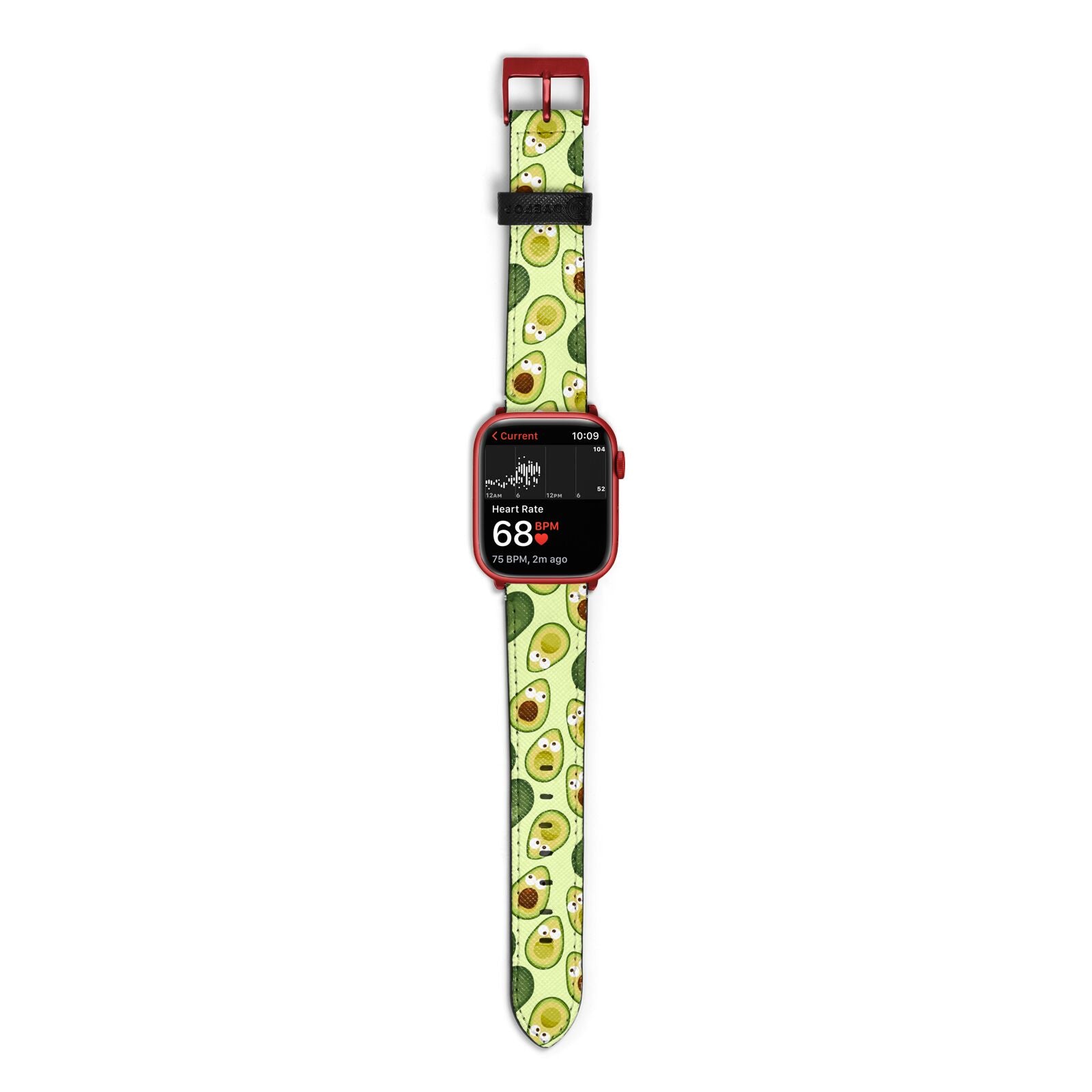 Avocado Apple Watch Strap Size 38mm with Red Hardware