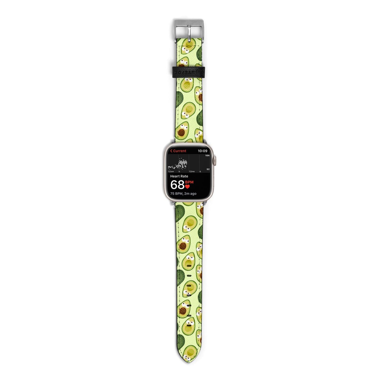 Avocado Apple Watch Strap Size 38mm with Silver Hardware