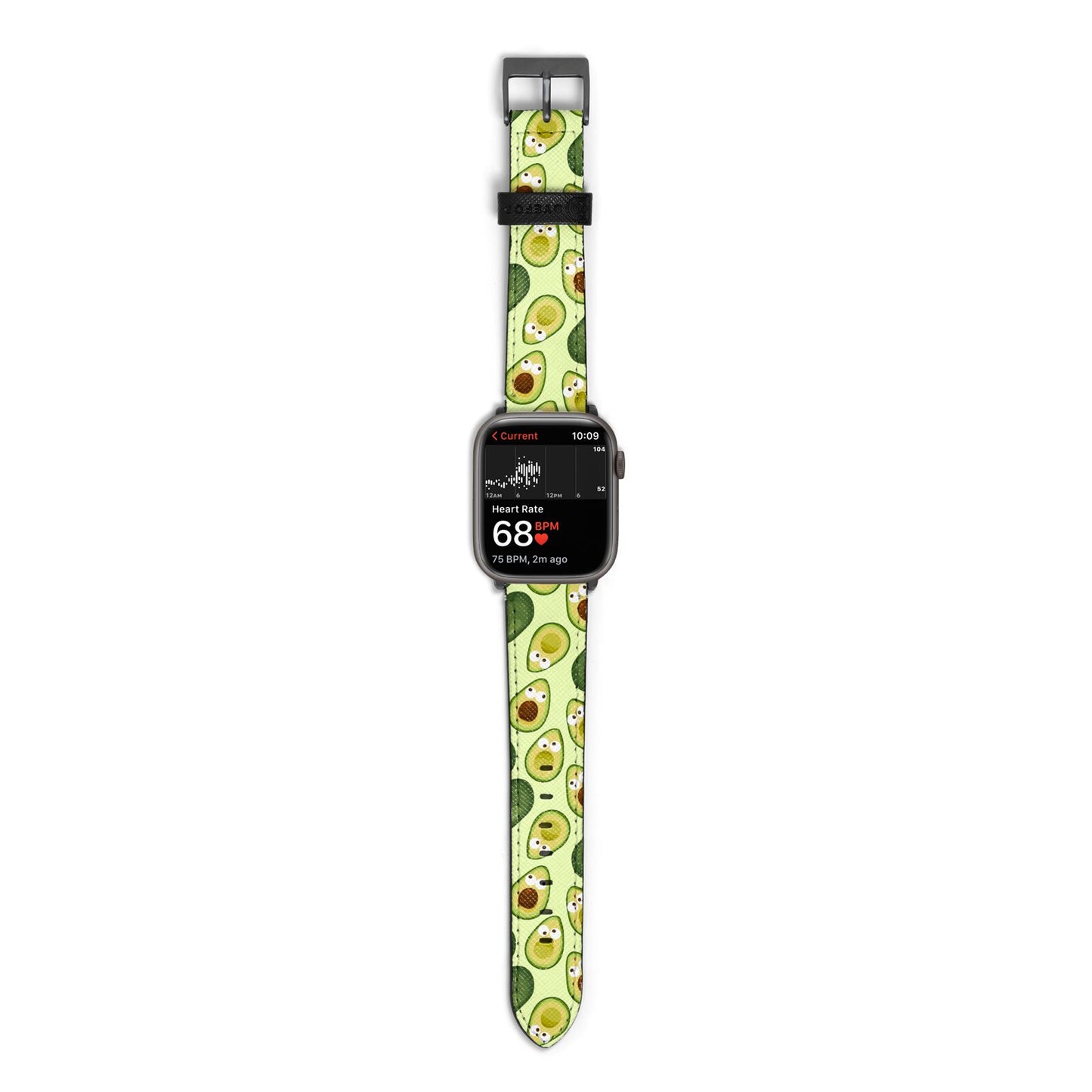 Avocado Apple Watch Strap Size 38mm with Space Grey Hardware