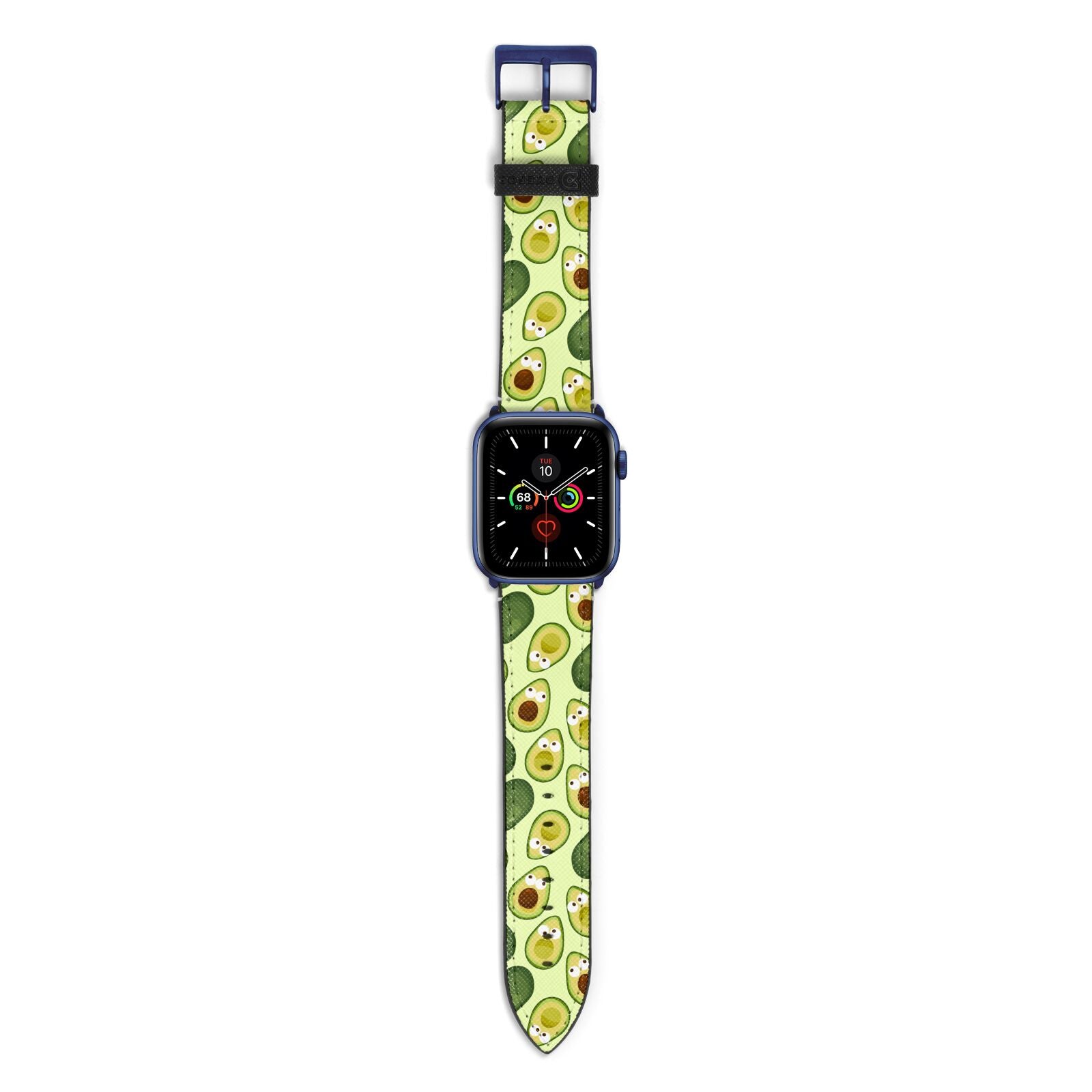 Avocado Apple Watch Strap with Blue Hardware