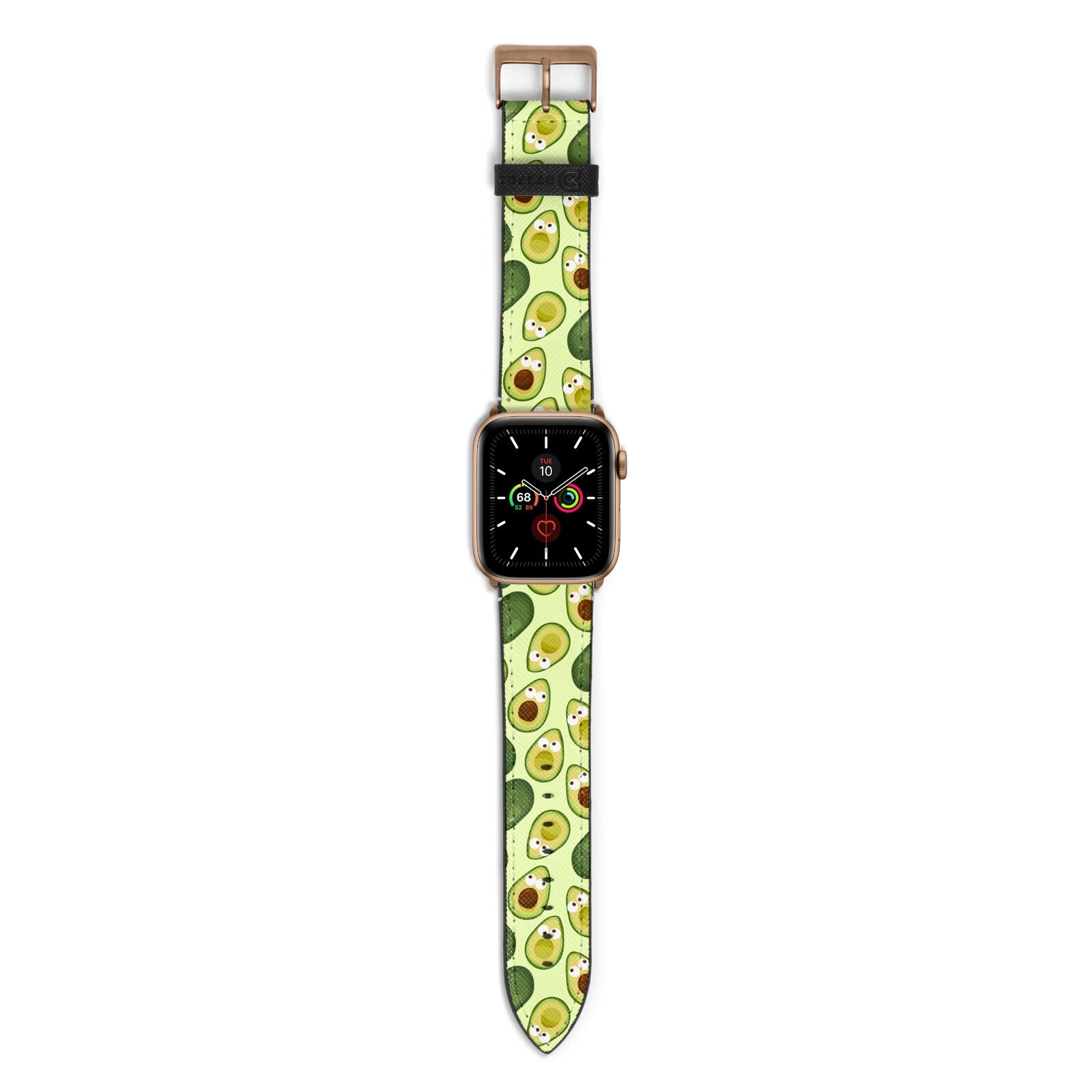 Avocado Apple Watch Strap with Gold Hardware