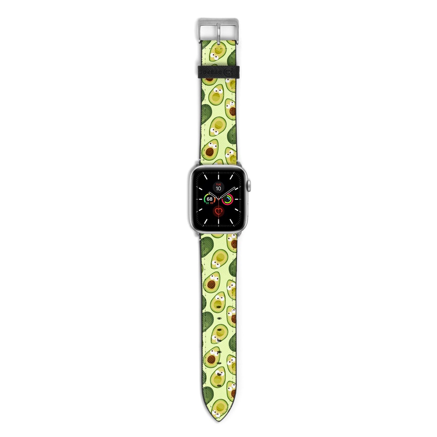 Avocado Apple Watch Strap with Silver Hardware