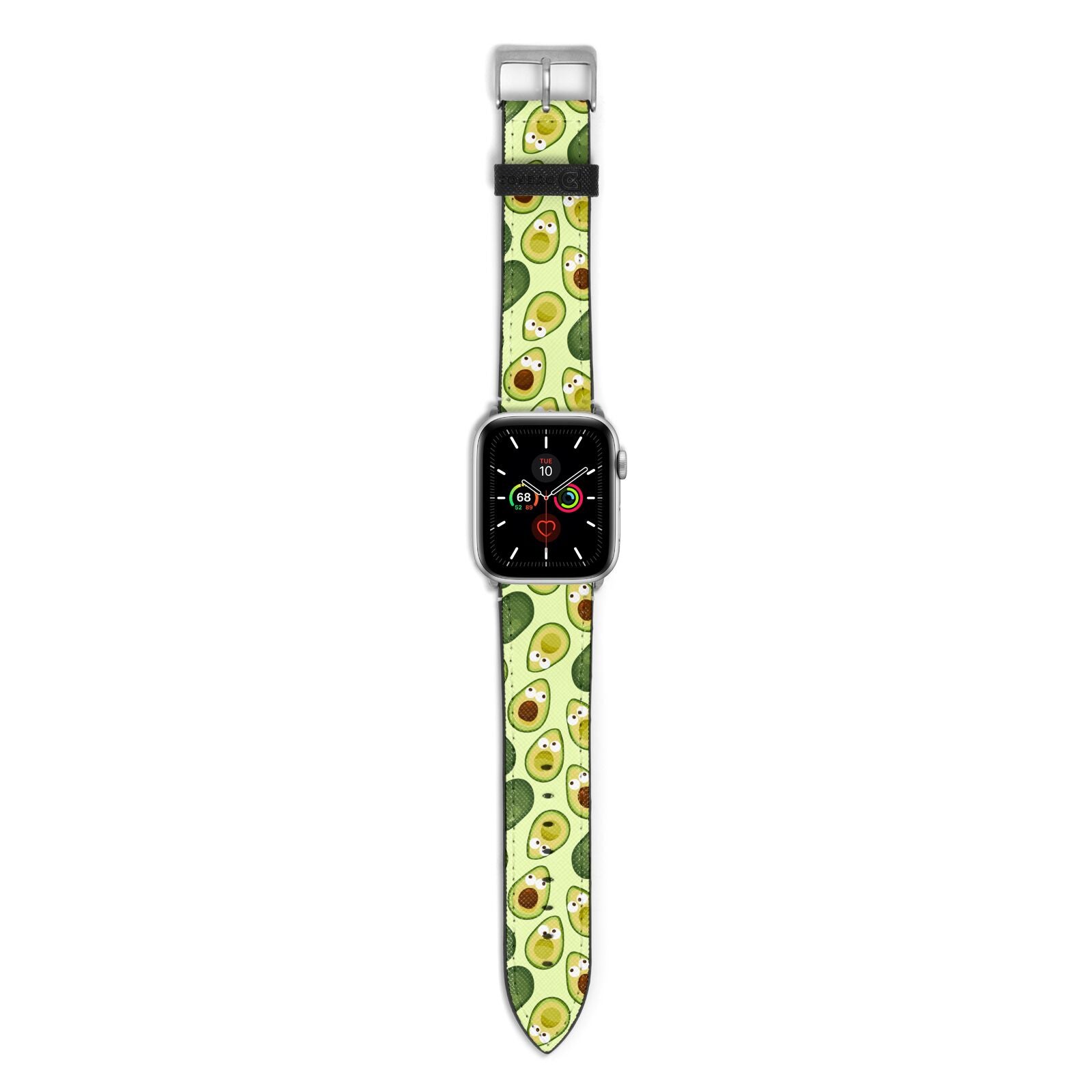 Avocado Apple Watch Strap with Silver Hardware