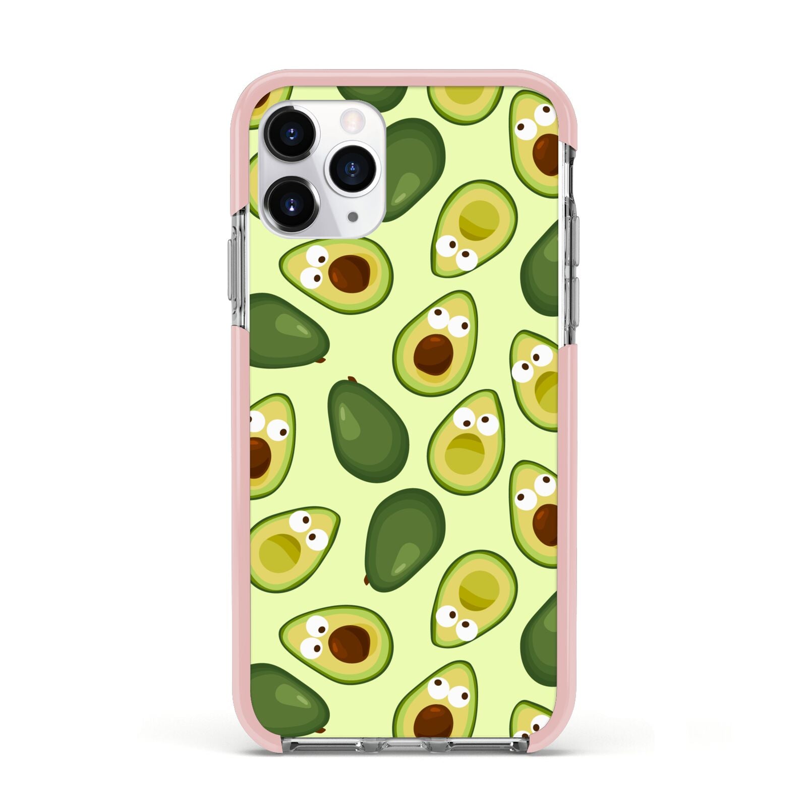 Avocado Apple iPhone 11 Pro in Silver with Pink Impact Case