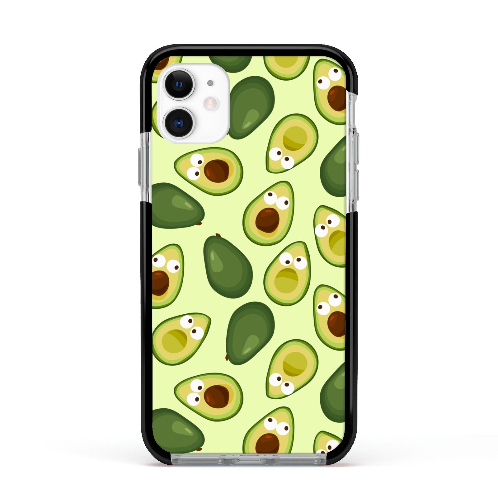 Avocado Apple iPhone 11 in White with Black Impact Case