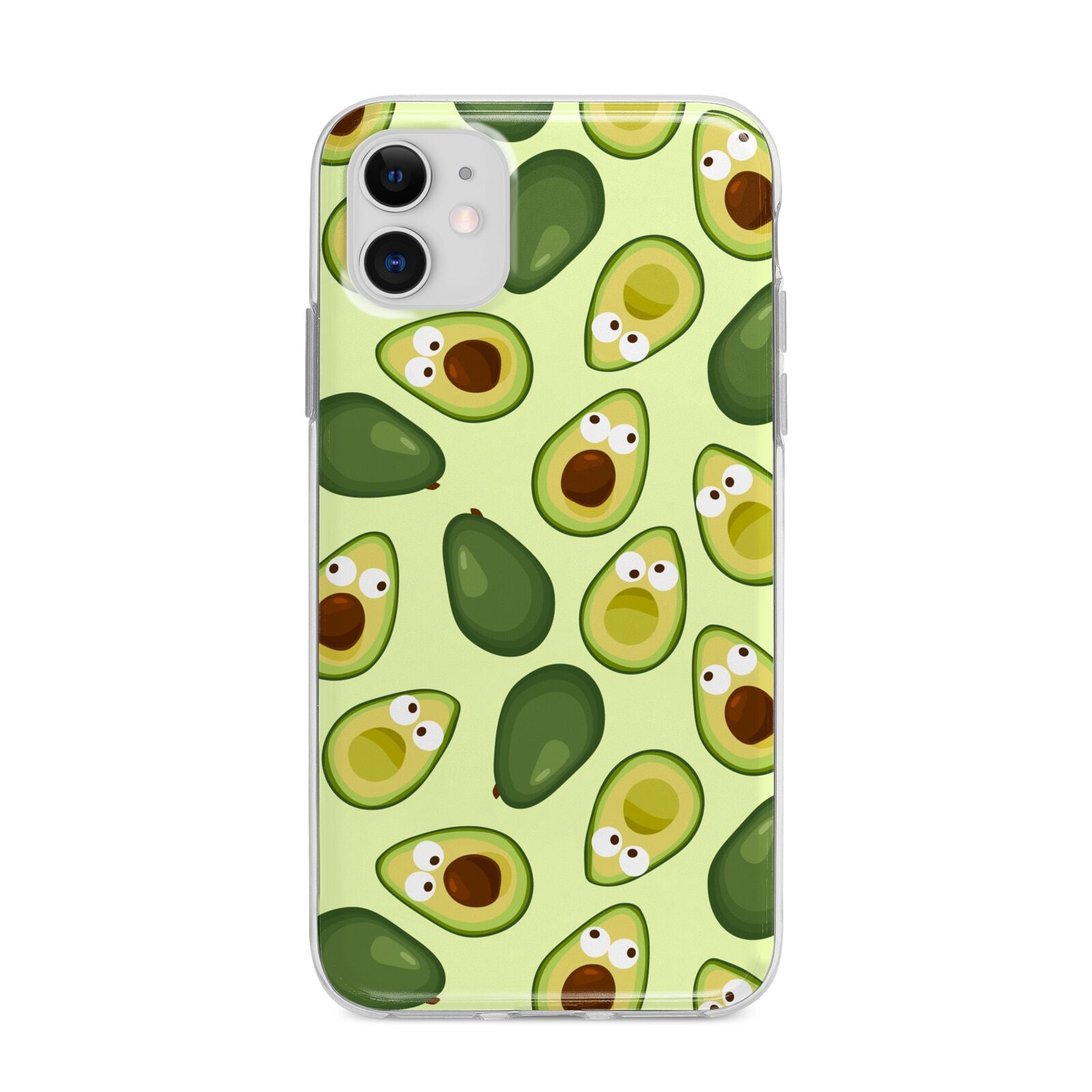 Avocado Apple iPhone 11 in White with Bumper Case