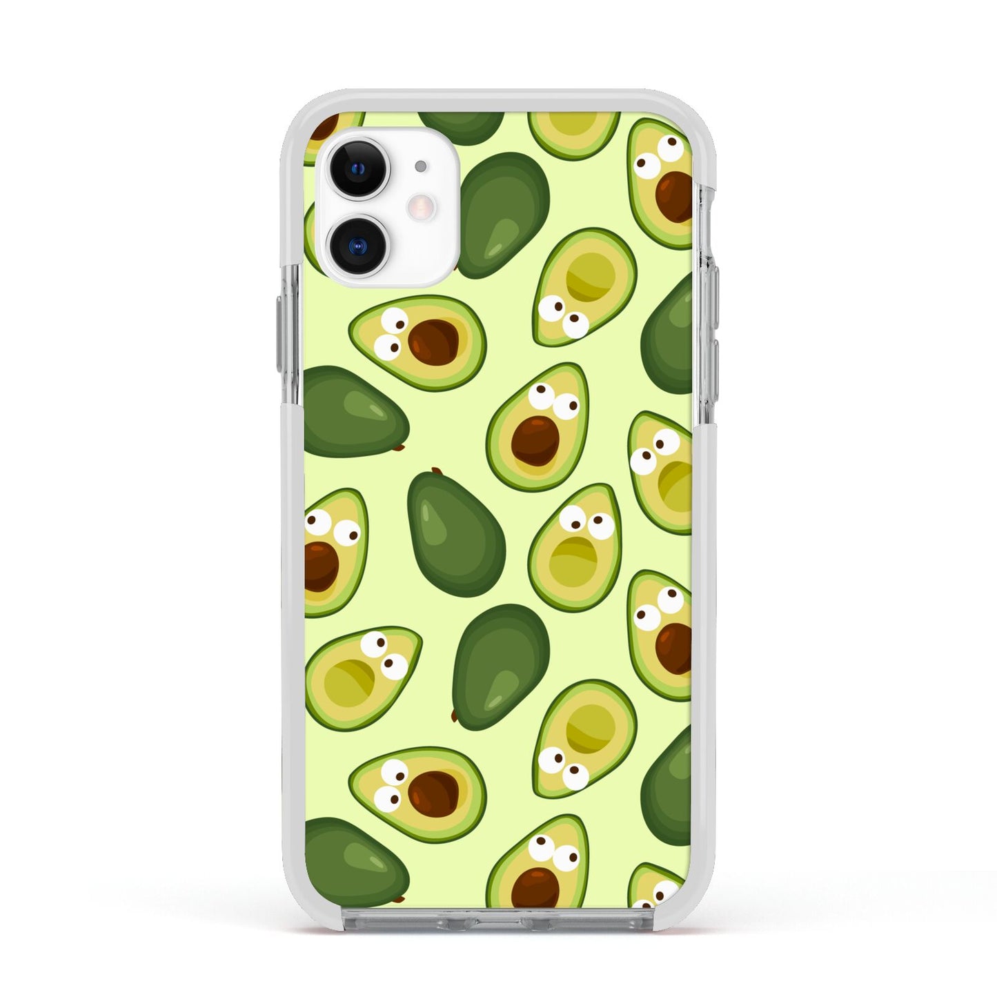 Avocado Apple iPhone 11 in White with White Impact Case