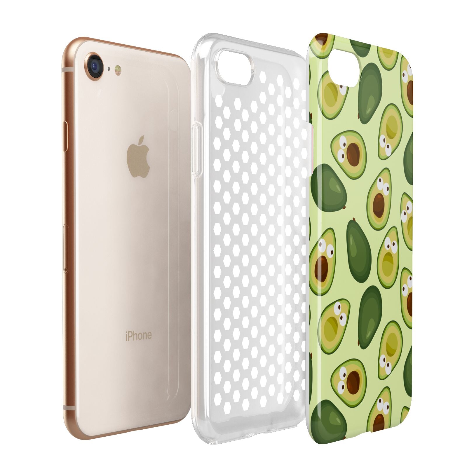 Avocado Apple iPhone 7 8 3D Tough Case Expanded View