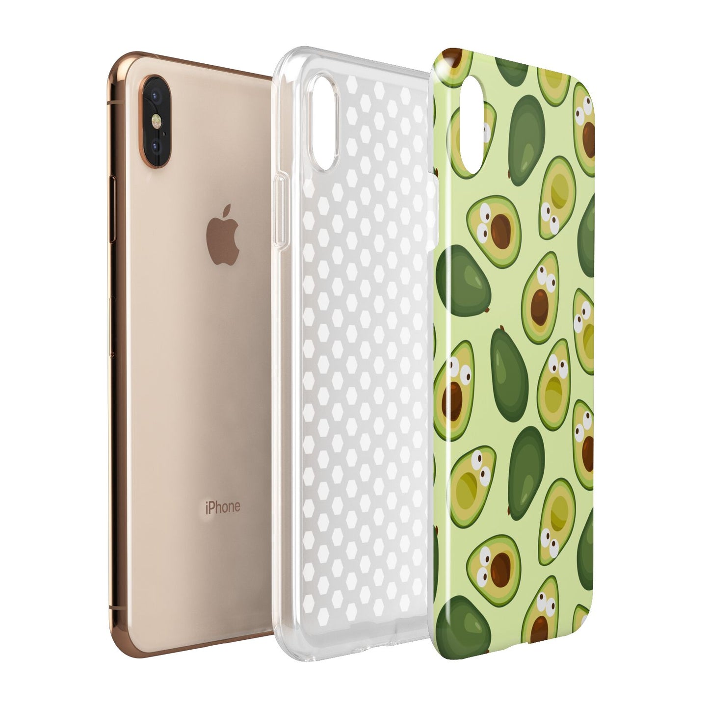 Avocado Apple iPhone Xs Max 3D Tough Case Expanded View