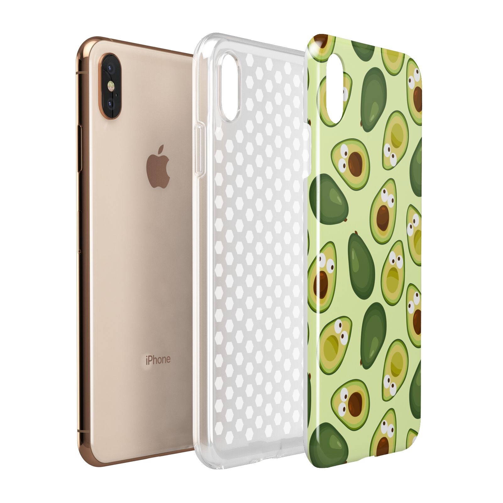 Avocado Apple iPhone Xs Max 3D Tough Case Expanded View