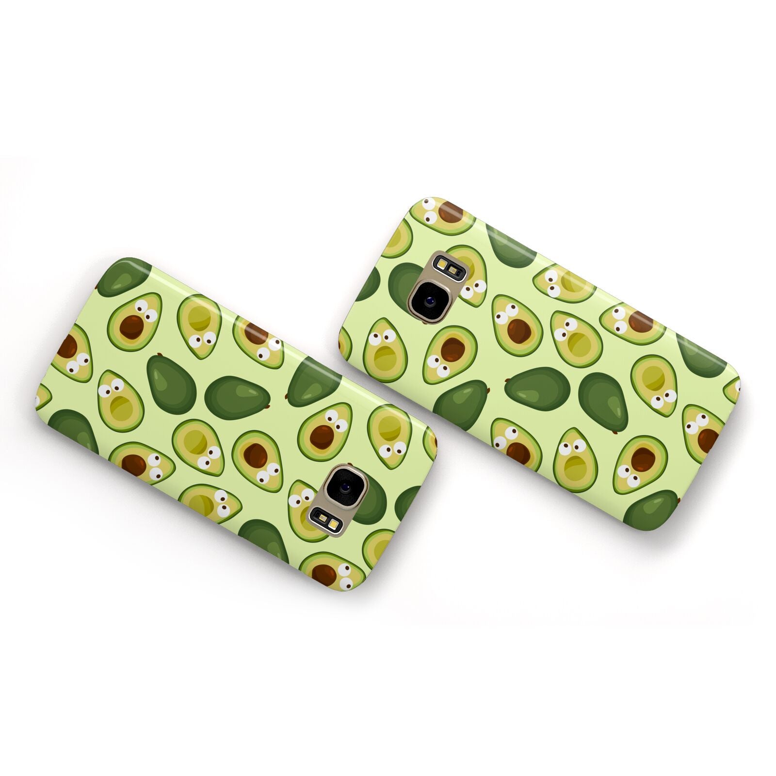 Avocado Samsung Galaxy Case Flat Overview