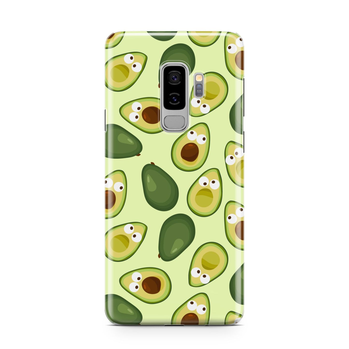 Avocado Samsung Galaxy S9 Plus Case on Silver phone