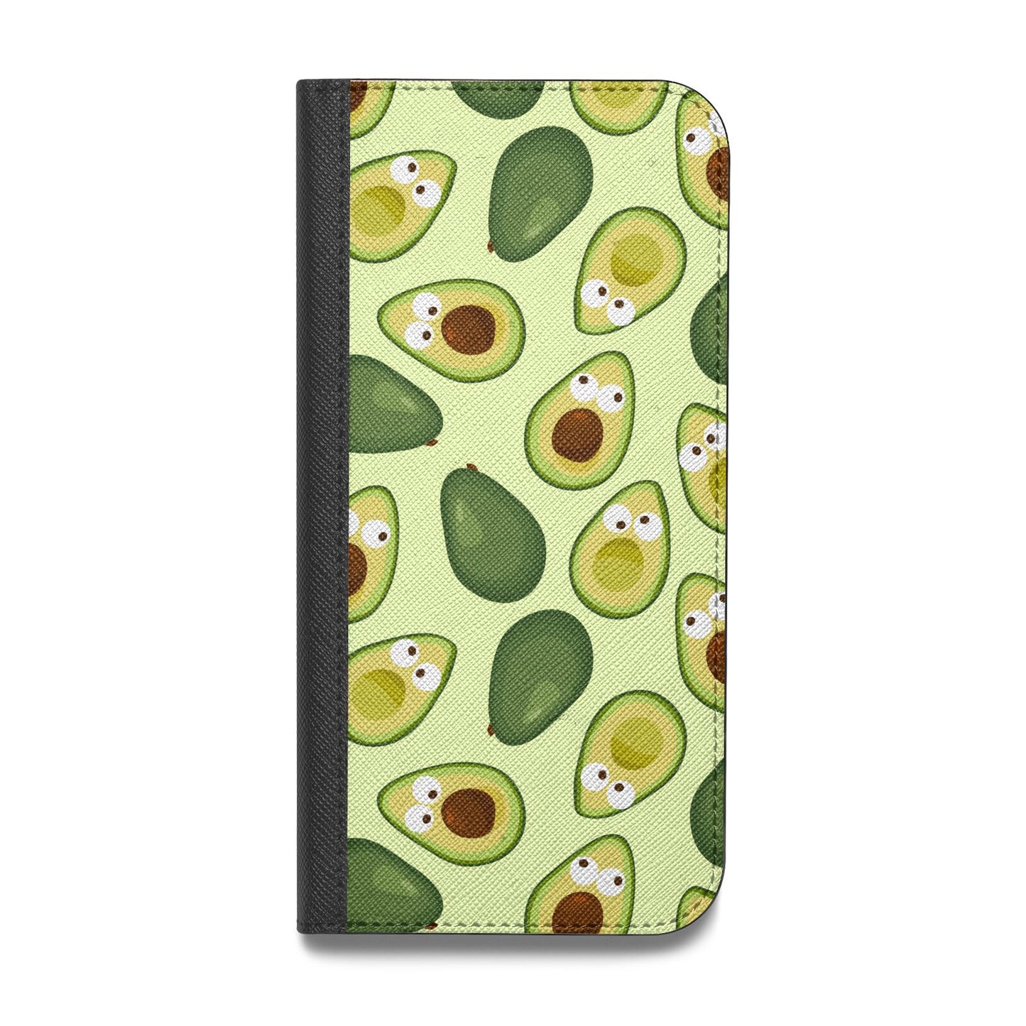 Avocado Vegan Leather Flip iPhone Case