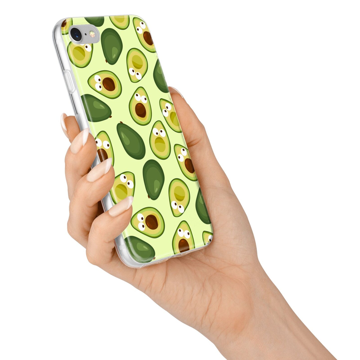 Avocado iPhone 7 Bumper Case on Silver iPhone Alternative Image