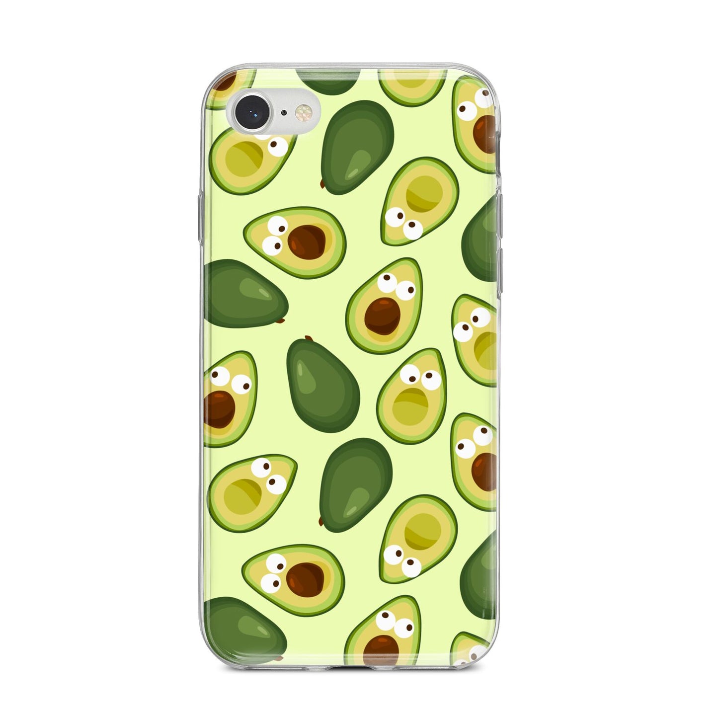 Avocado iPhone 8 Bumper Case on Silver iPhone