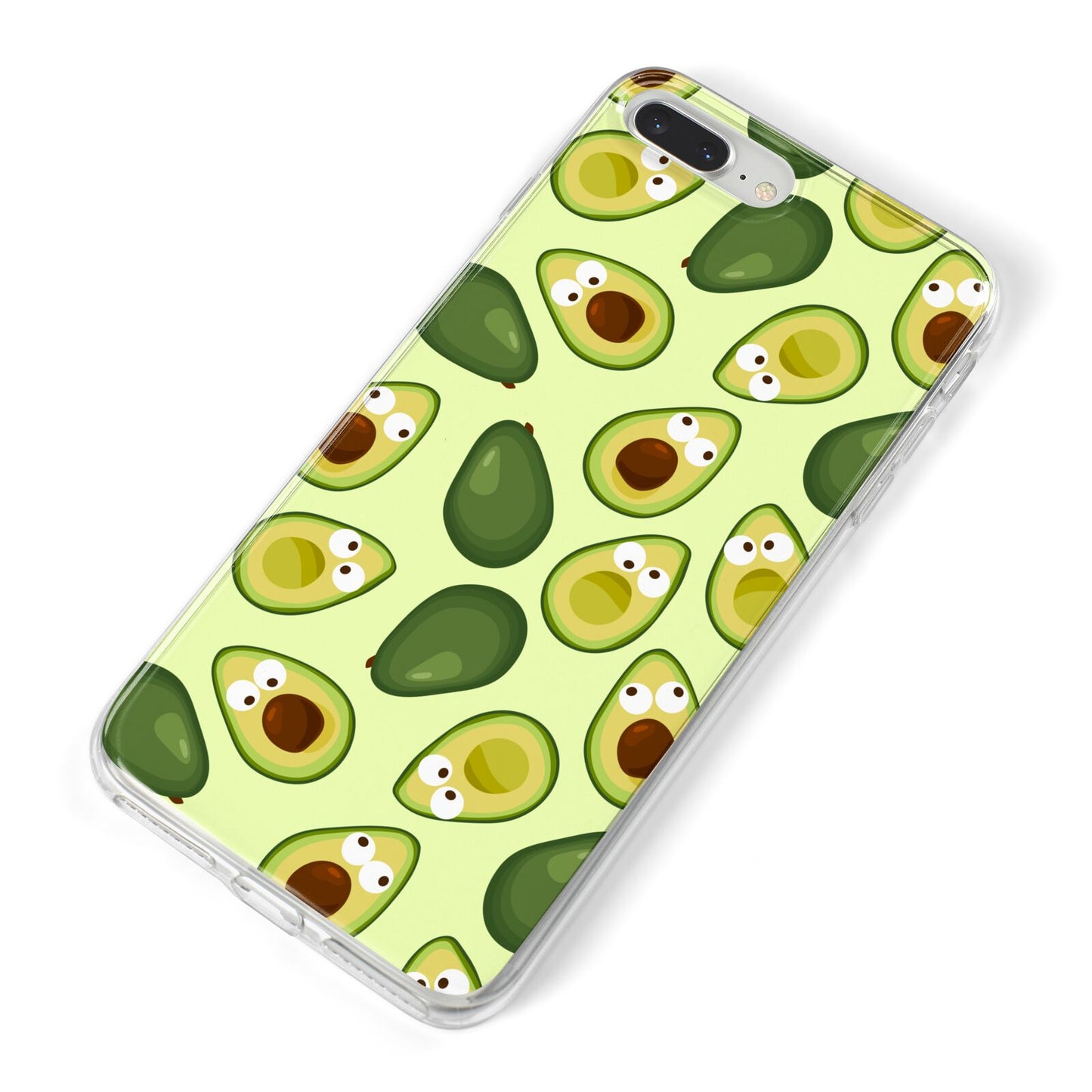 Avocado iPhone 8 Plus Bumper Case on Silver iPhone Alternative Image