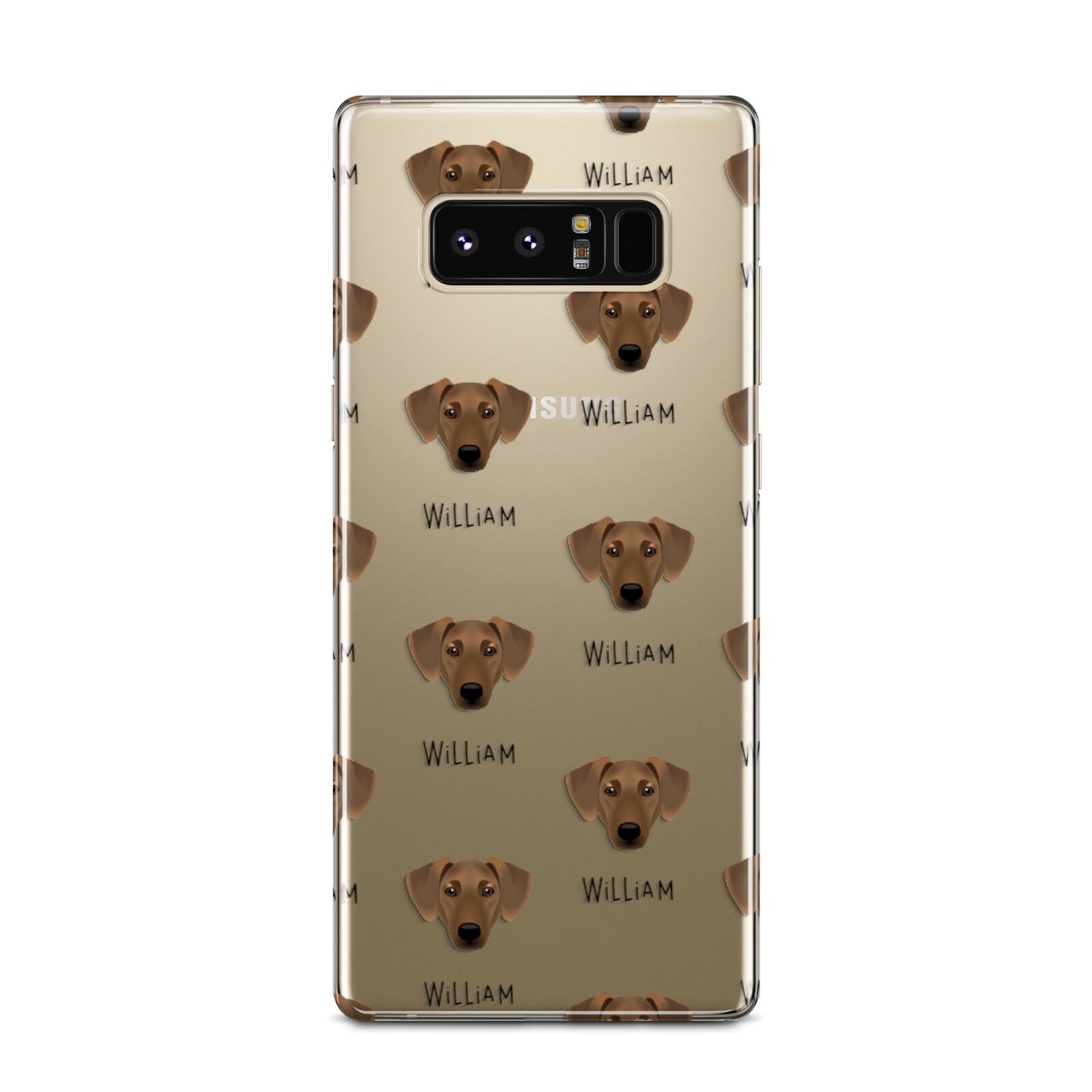 Azawakh Icon with Name Samsung Galaxy Note 8 Case